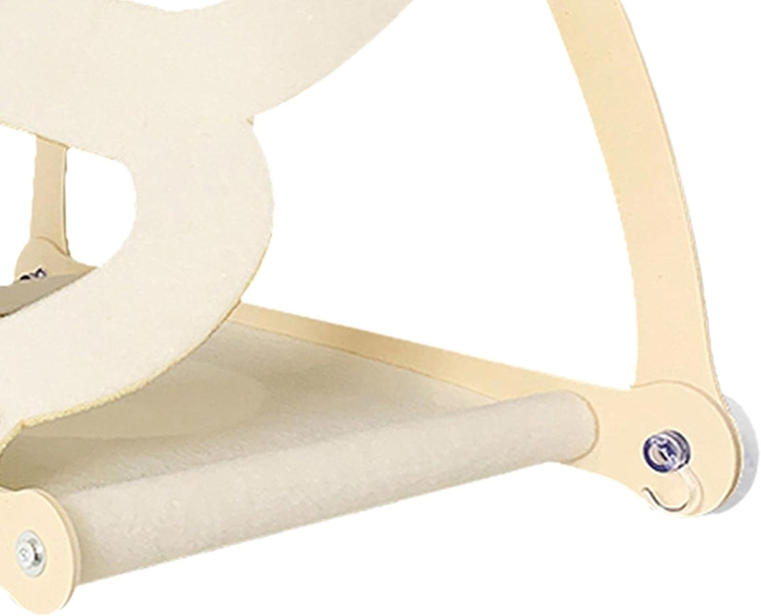 Cat Window Perch Lounge Mount Hammock Cat Hammock for Window Space Saving for Sun Bathing Cat Furniture Sunny Seat Cat Window Bed, Light Gray (Color : Beige)