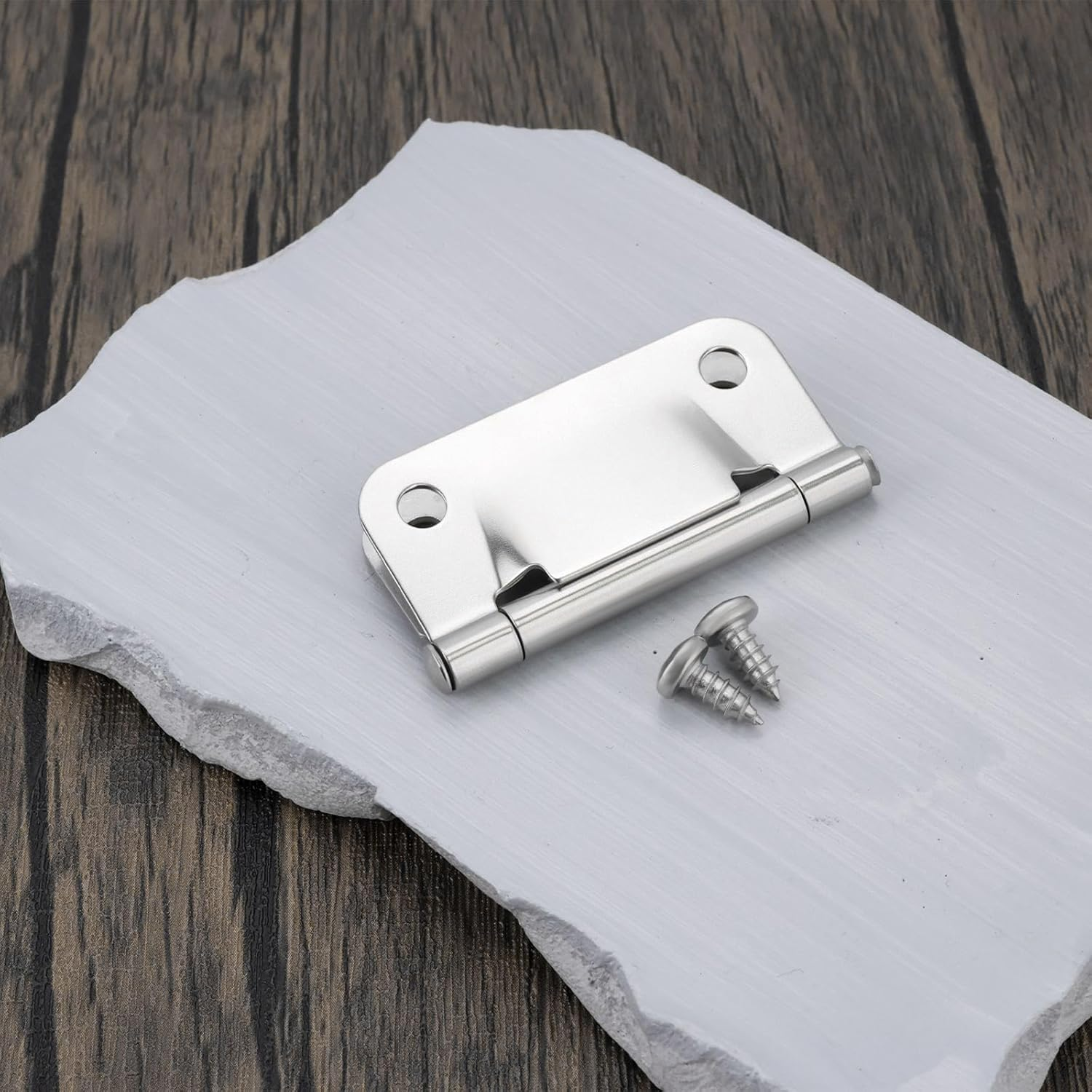 SG Store 2 Pieces Stainless Steel Cooler Hinges Ice Chest Hinge Replacement Compatible with Coleman Cooler 5226 5227B 5235 with Screws image number 1