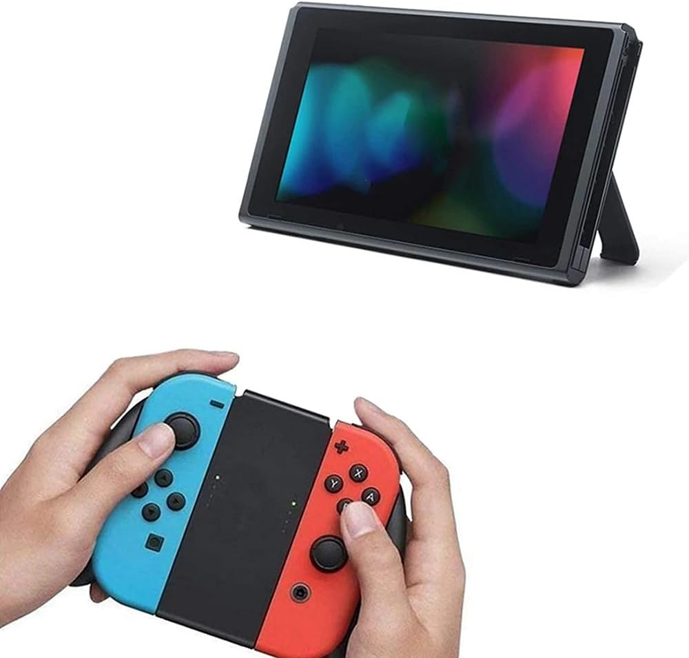 New Comfort Grip Game Console Handle Bracket Holder for Nintendo Switch Blue - Blue image number 4