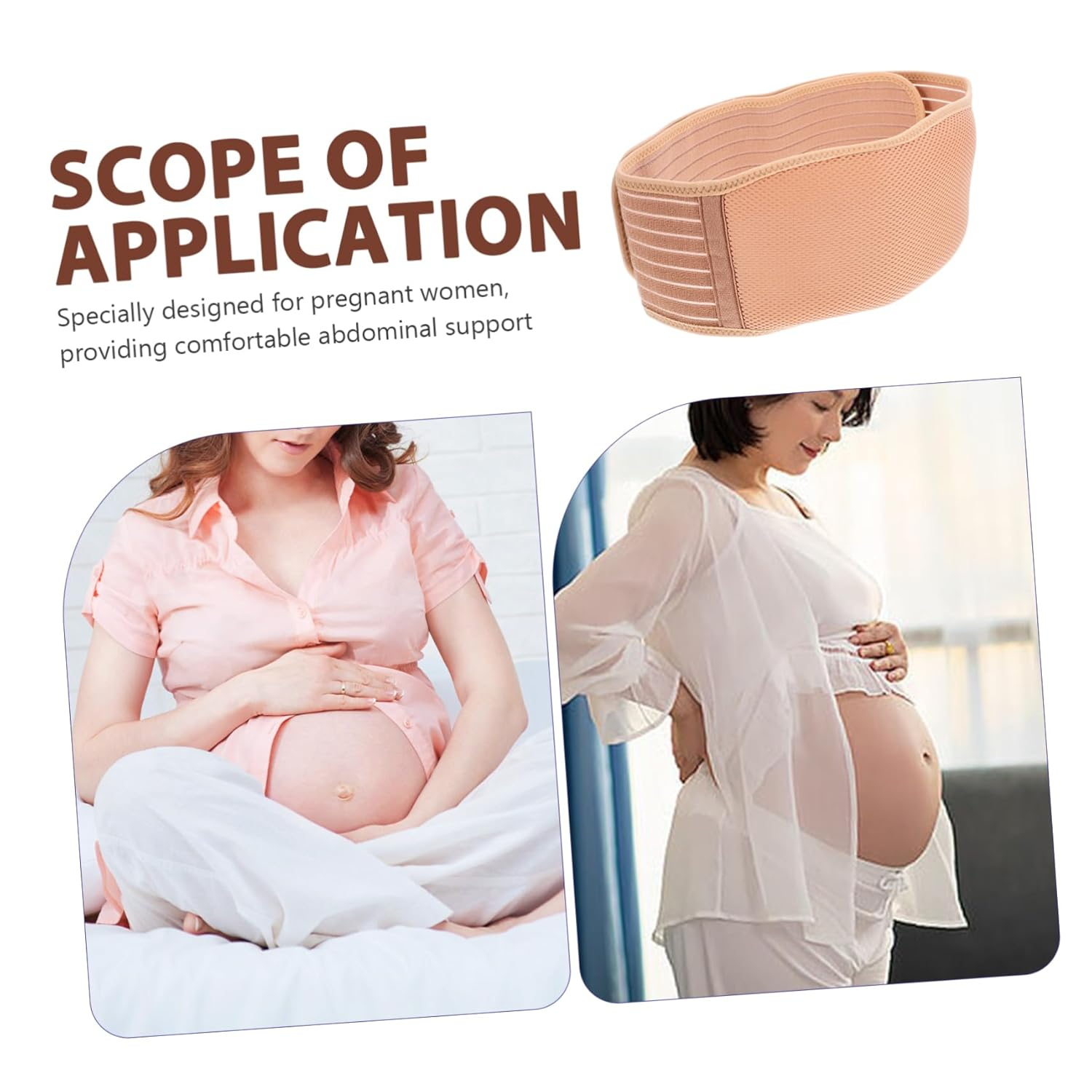 Healvian Maternity Belt Pregnancy Belly Band for Women Waist Support Strap Abdominal Support Belt for Pregnancy Comfort and Maternity Use image number 3