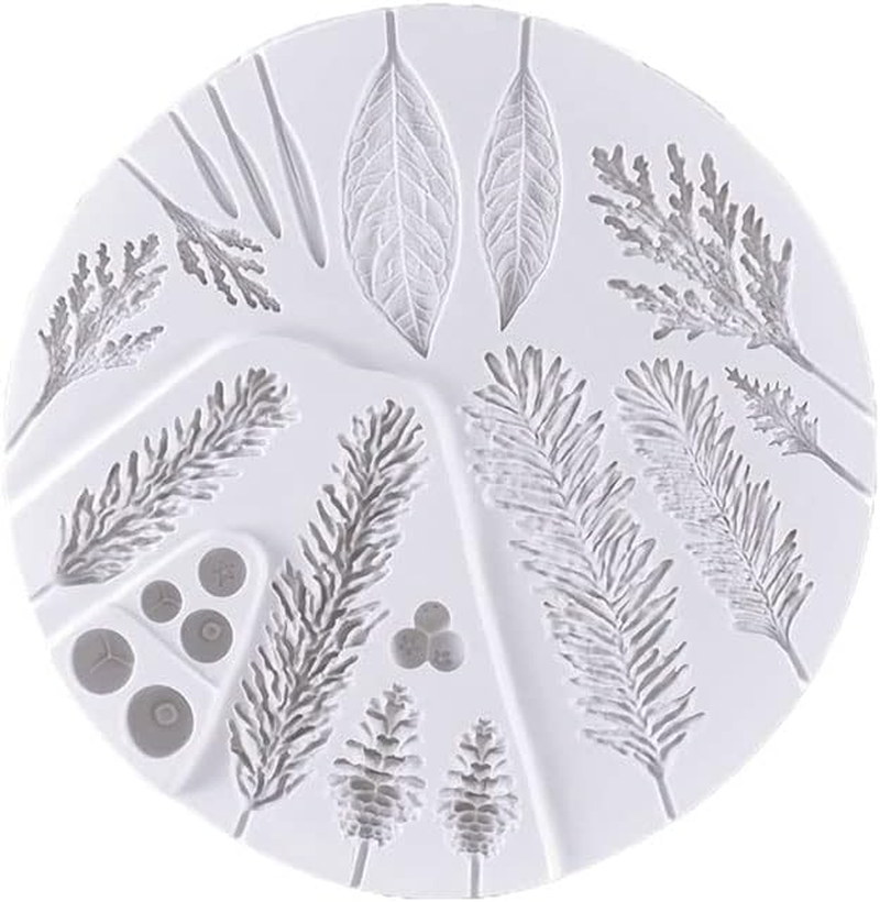 ZHUOJIE Winter Foliage Flower Pro Mould Silicone Mold Fondant Cake Decorating Tool Gumpaste Sugarcraft Chocolate Forms Bakeware Tools