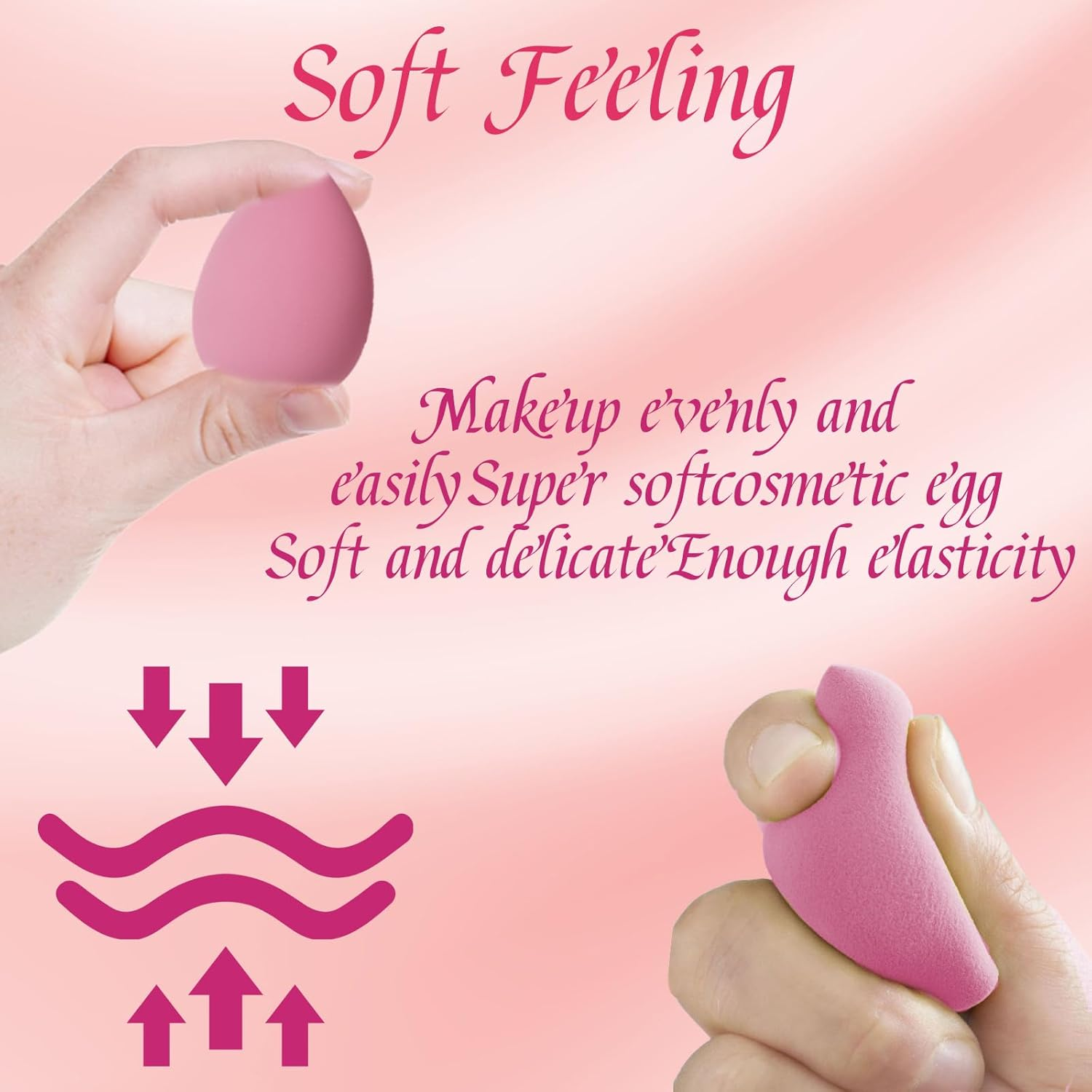 8 Pcs Beauty Blender, Makeup Sponge Set for Foundation and Powder Application, Professional Beauty Sponge with Multiple Shapes, Travel-Friendly image number 2