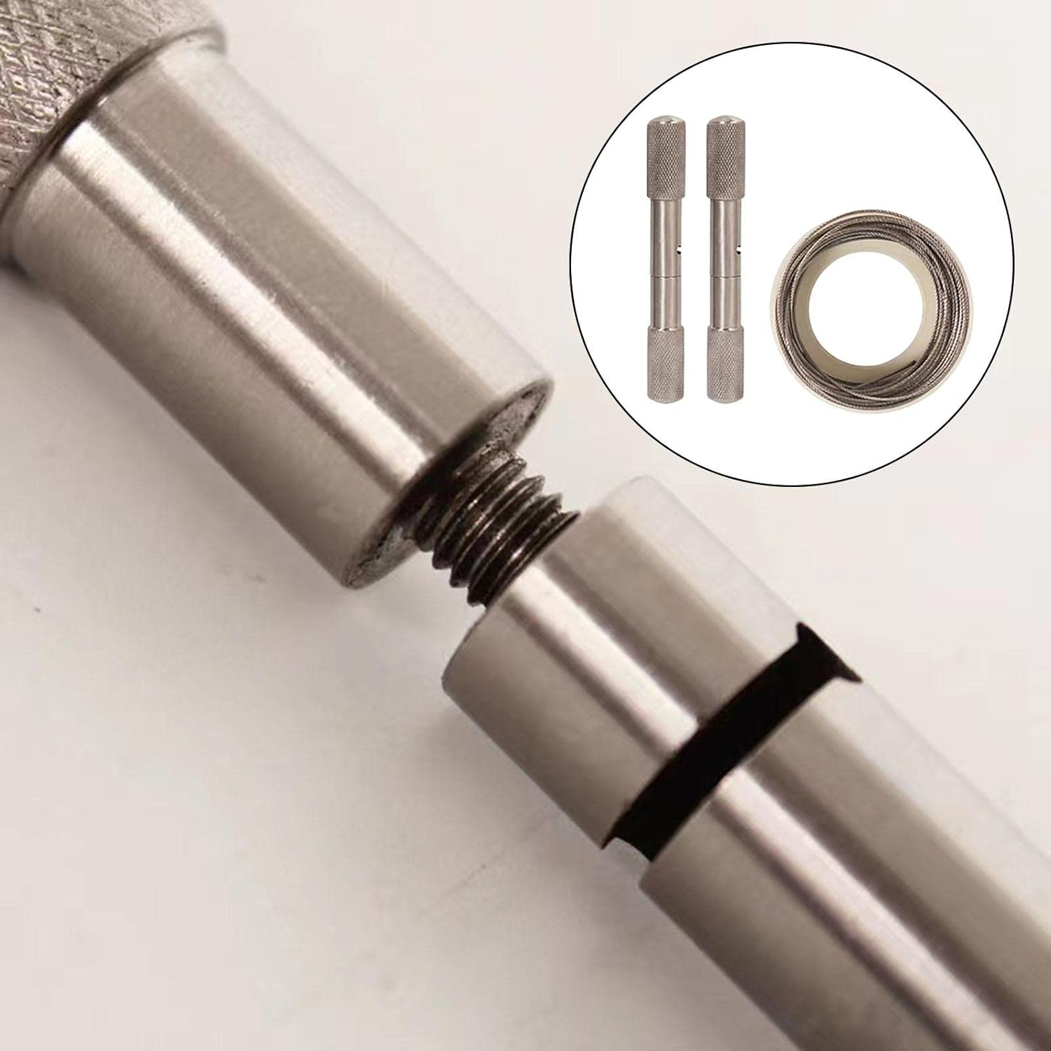 Amagogo Manual Camping Removal Wire Rope Dehorn Wire Saw Dehorning Saw Handles and Wire for Outdoor Backpacking Gear Calves image number 4