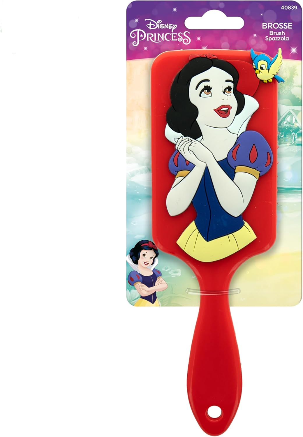DISNEY Princesses Snow White Silicone Hair Brush Princess for All Hair Types image number 3