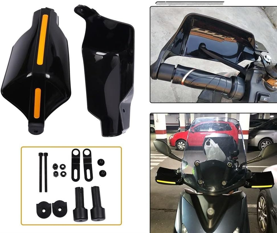 Motorcycle Handlebar Handguard Shield for FB Mondial HPS 125 HPS 300 Hipster HPS125 Motorcycle Accessories Handguard Windshield Hand Guards Handle Shield Handlebar (Color : B-Lack) image number 4