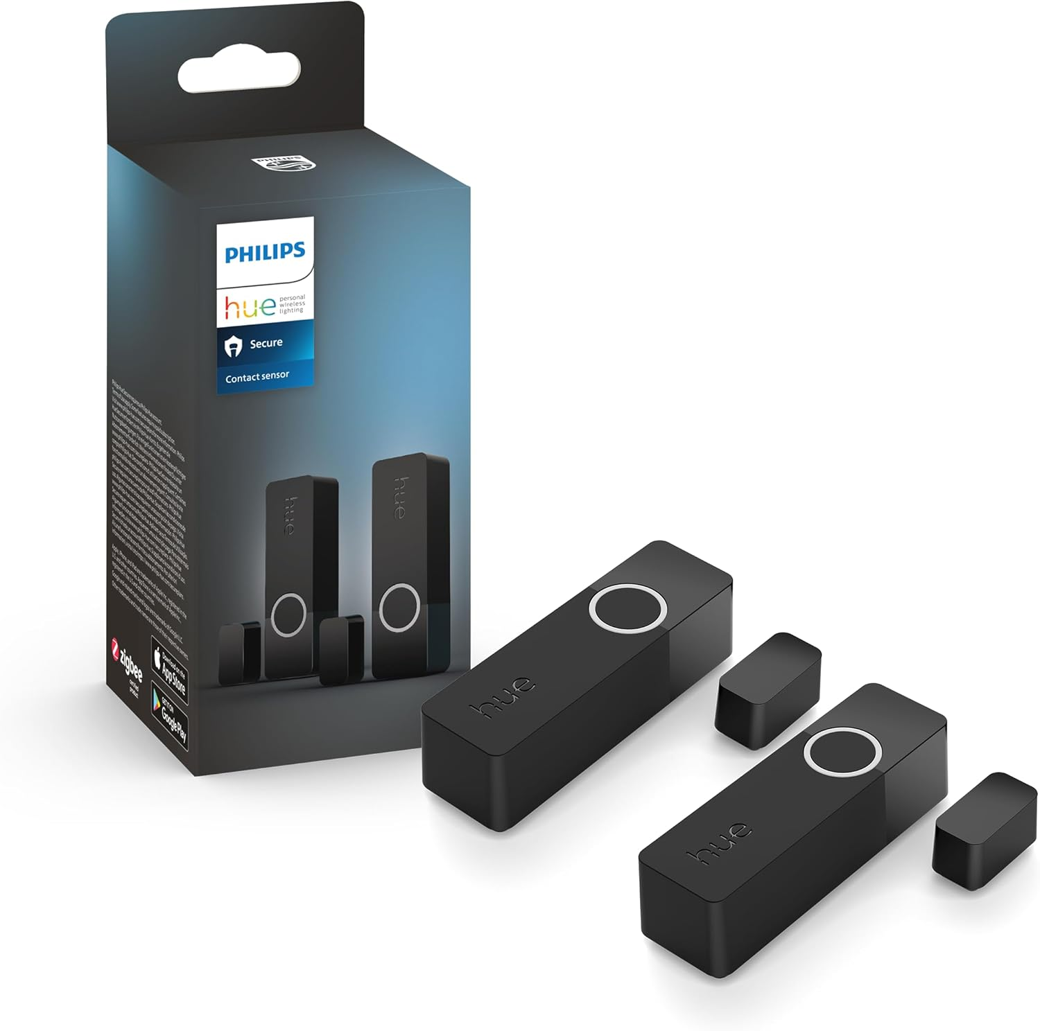 Philips Hue Secure Contact Sensor, Black (2-Pieces)