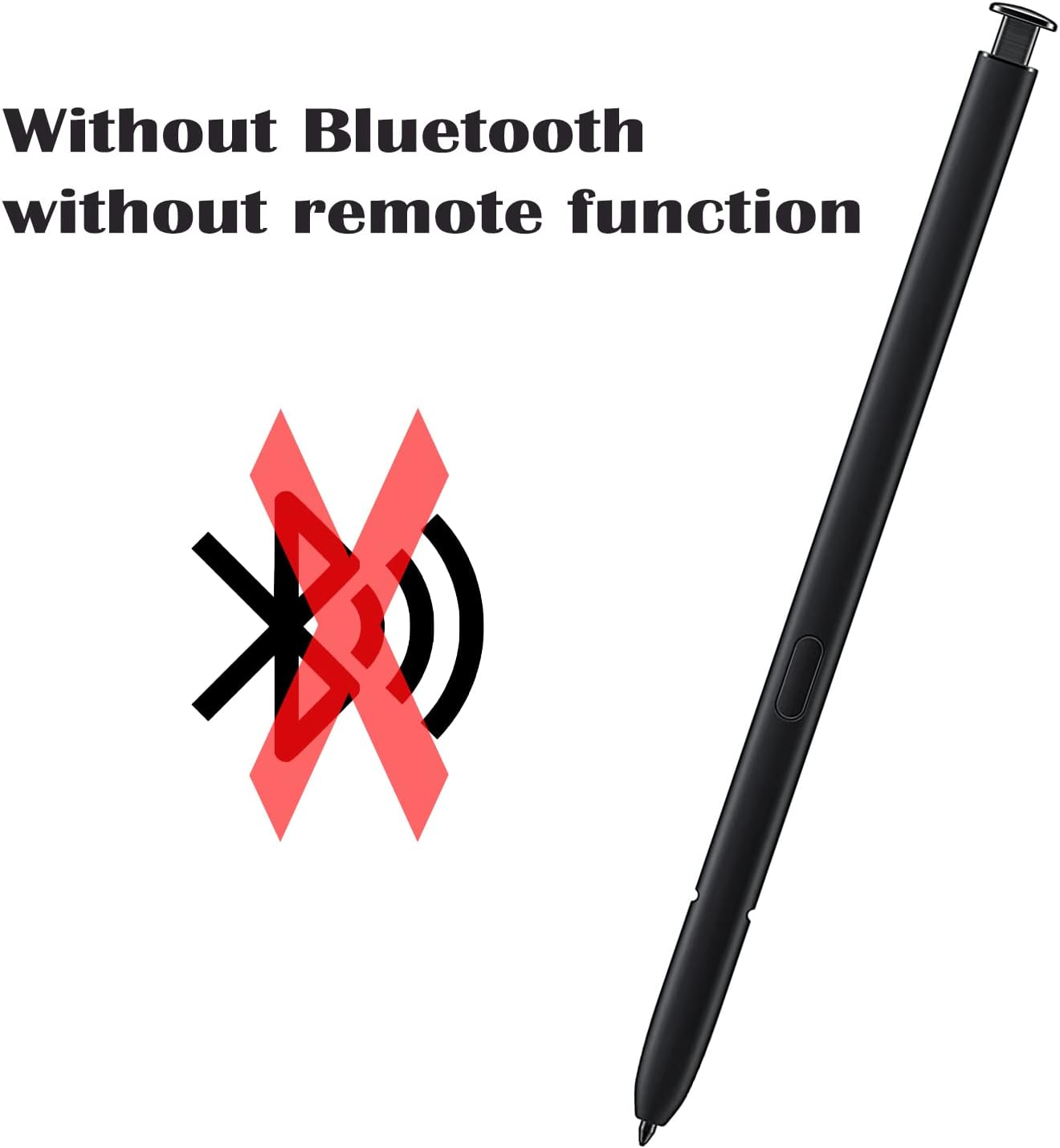2 Pack Galaxy S23 Ultra Pen without Bluetooth Function for Samsung Galaxy S23 Ultra 5G S Pen Touch Screen Stylus Replacement (Phantom Black) image number 2