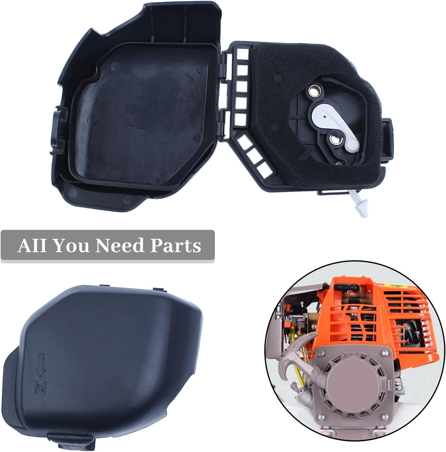 Haishine Air Filter Cleaner and Cover Assembly Fit HONDA GX25 GX25NT GX 25 25NT Gasoline Engine Motor Mover Trimmer Brushcutter