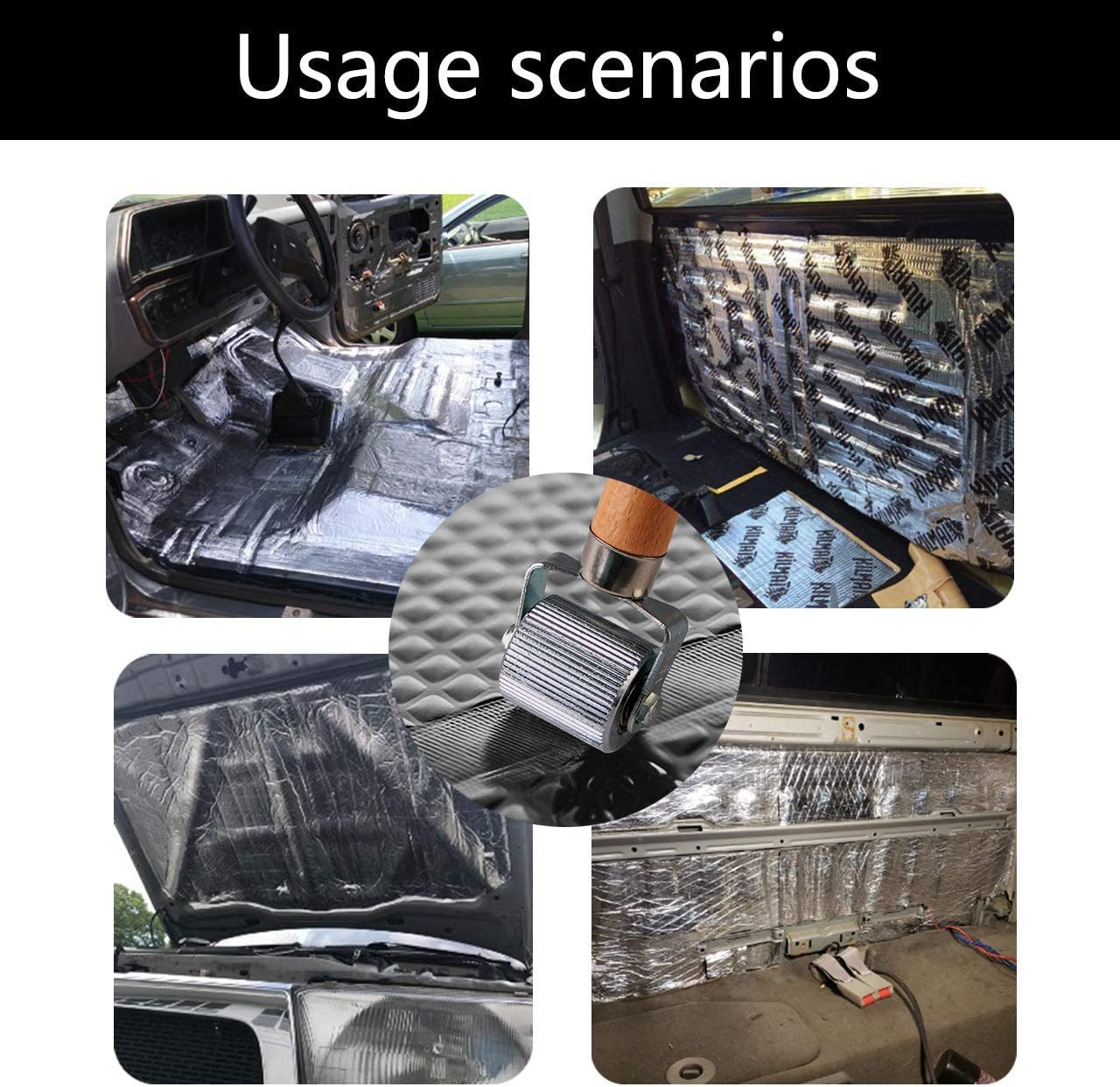 Car Sound Deadening Roller, Metal Installation Tool Seam Roller for Car Sound Deadener Interior Accessories, 1.22 Inch image number 4