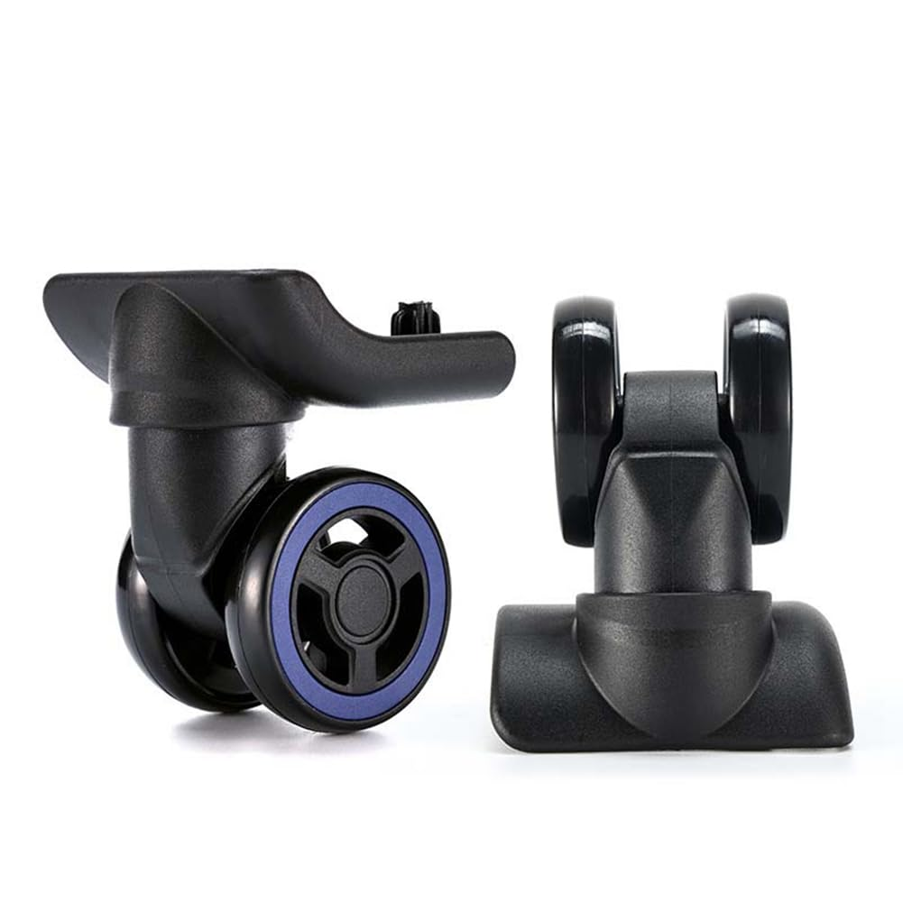 Veumoie 4Pcs Luggage Wheels Suitcase Double Row Roller Hardware Repairing Kit Heavy Duty Wheels 360&deg; Spinner Casters