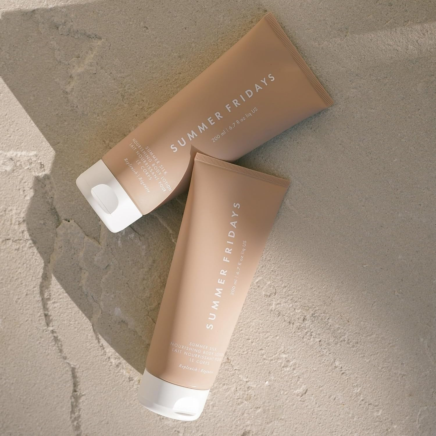 Summer Fridays Summer Silk Nourishing Body Lotion - Hydrating Body Lotion with Hyaluronic Acid, Shea Butter, Grapeseed Oil, and Cocoa Butter - Non-Greasy Moisturizer for Dry Skin (6.7 Fl Oz) image number 4