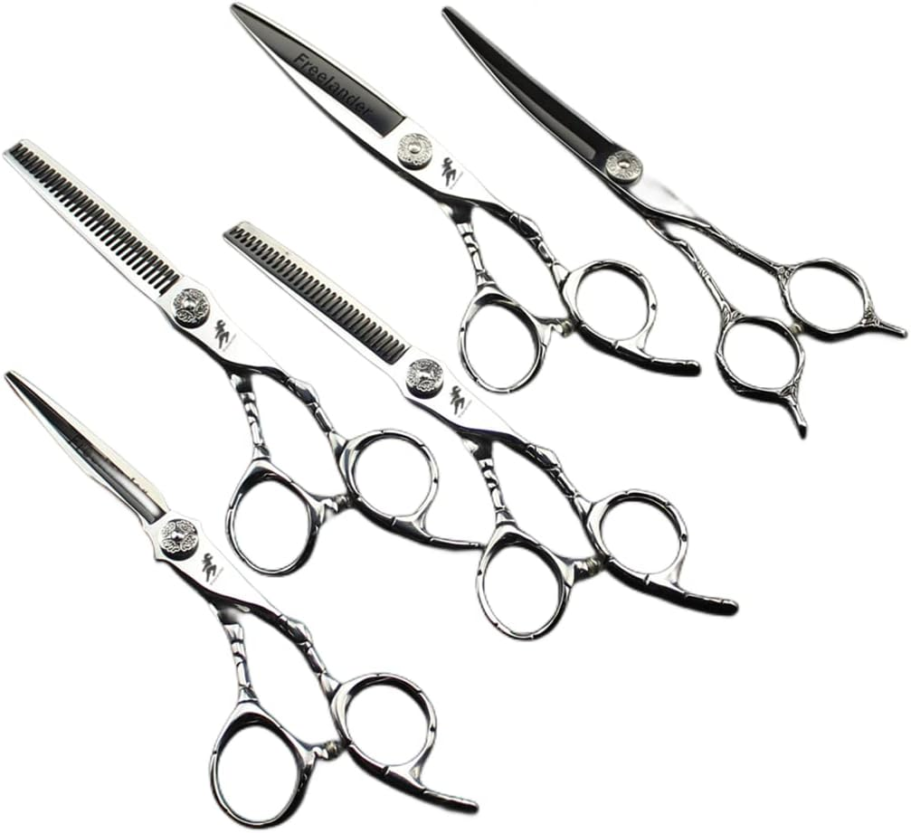 6.0 Inch High-End Professional Hairdressing Set Hairdressing Scissors Haircutting Scissors Flat Scissors Bangs Scissors Dental Scissors image number 4