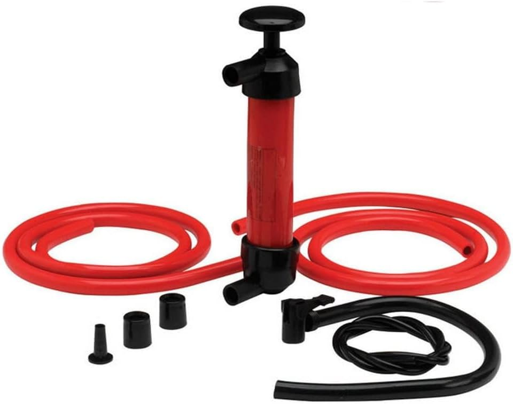 Siphon Hand Pump Manual Liquid Transfer Tool Plastic Tube 5L/Min Flow for Petrol Diesel Oil Water Air Fluid Camping Outdoor Car Boat image number 5