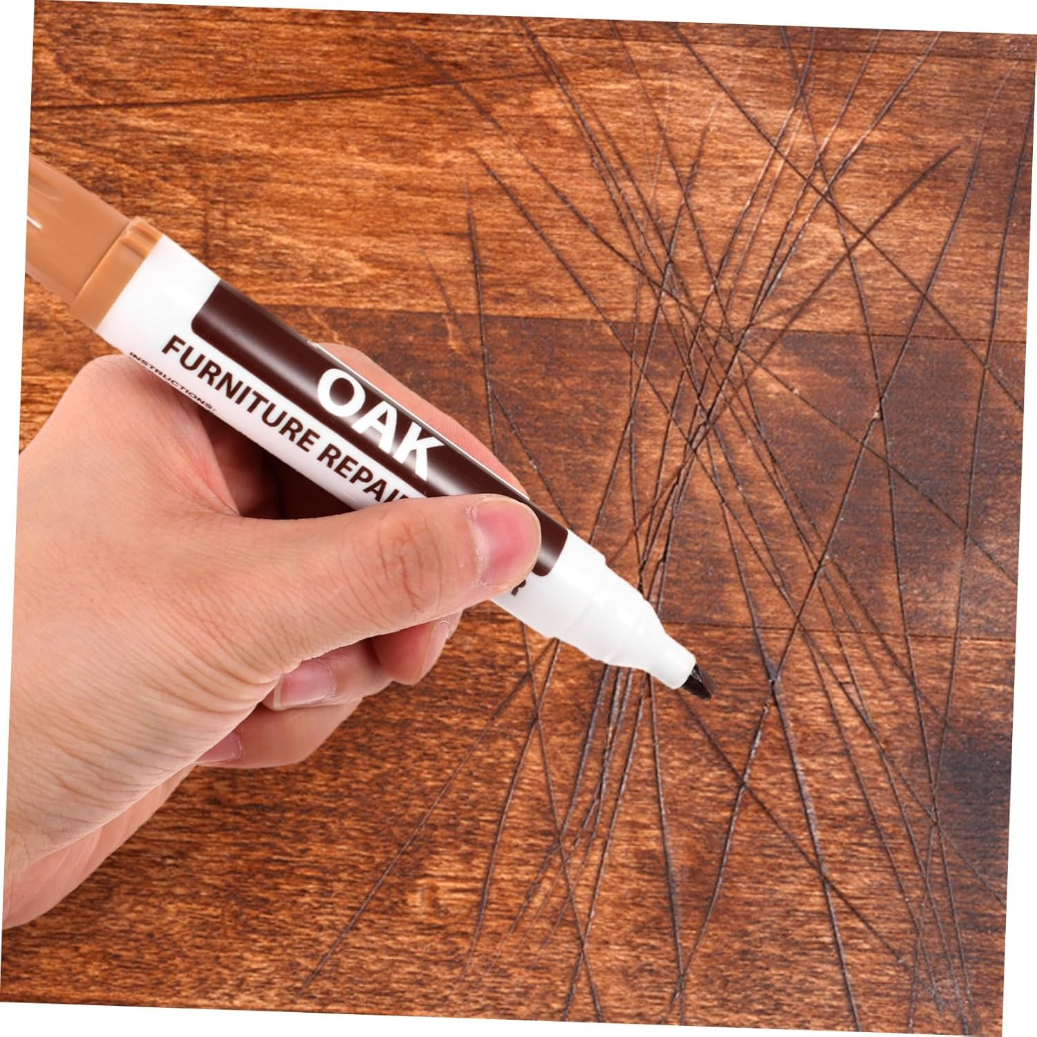 Luxshiny Furniture Marker for Wood Floor Repair Scratch Removal Kit Easy to Use image number 6