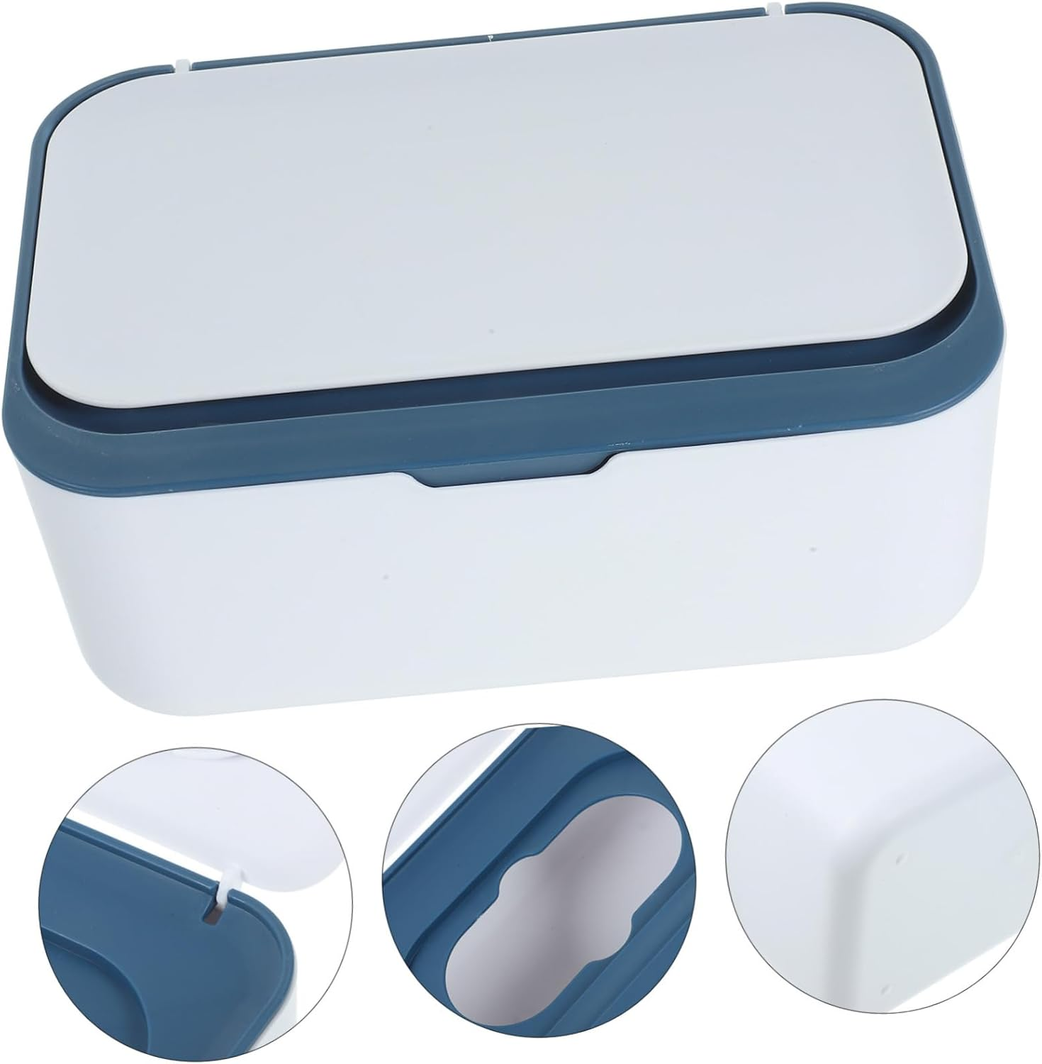 IMIKEYA Large Capacity Refillable Wipe Dispenser Tissue Box Sealed Storage, Portable Wipes Container for Bathroom and Car Use image number 6