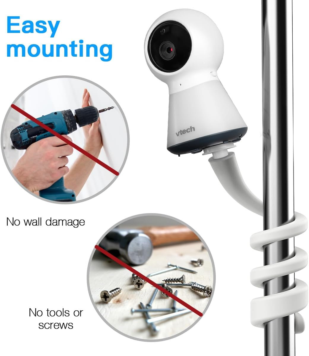 HOLACA Flexible Twist Mount Bracket for Vtech Vm5254,Vtech BM3350N Baby Monitor Camera image number 1