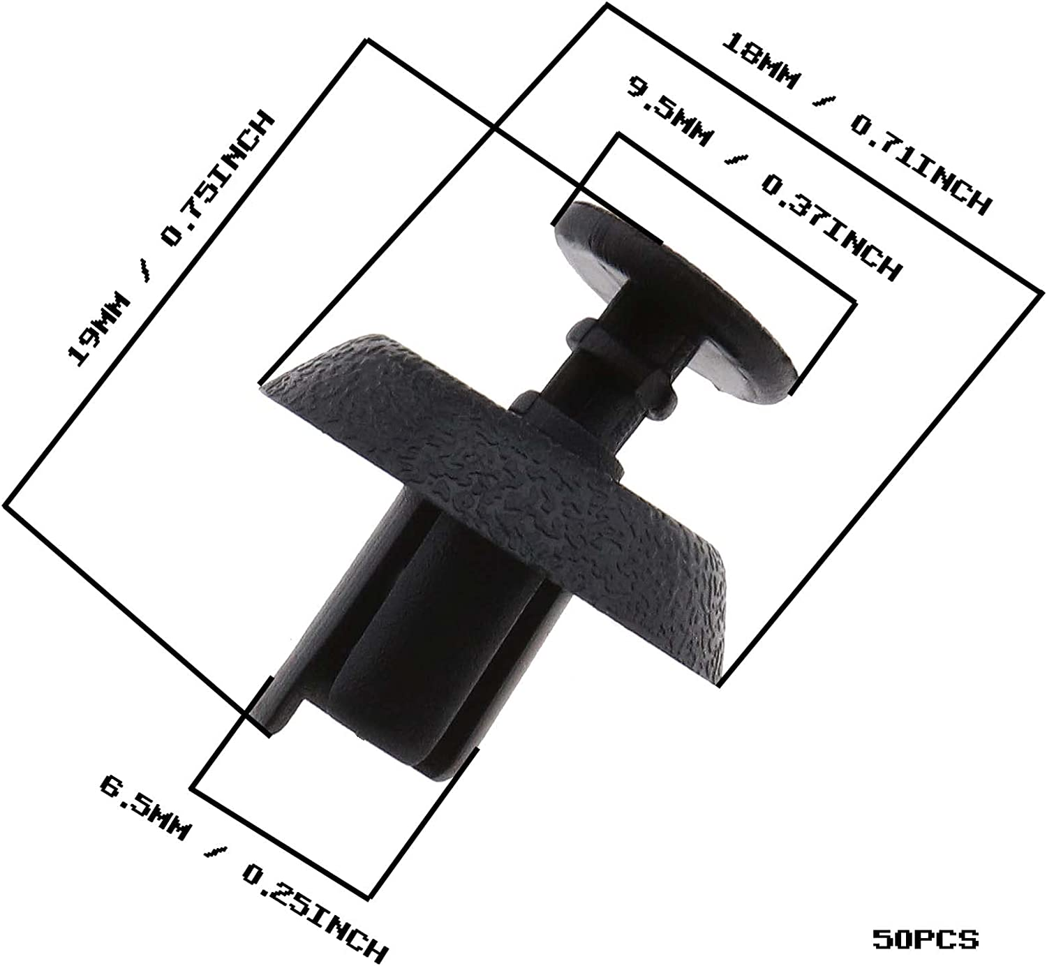 SING F LTD 50Pcs Engine Cover Clips Plastic Trim Fasteners Retainers 9046707211 Compatible with Toyota image number 1