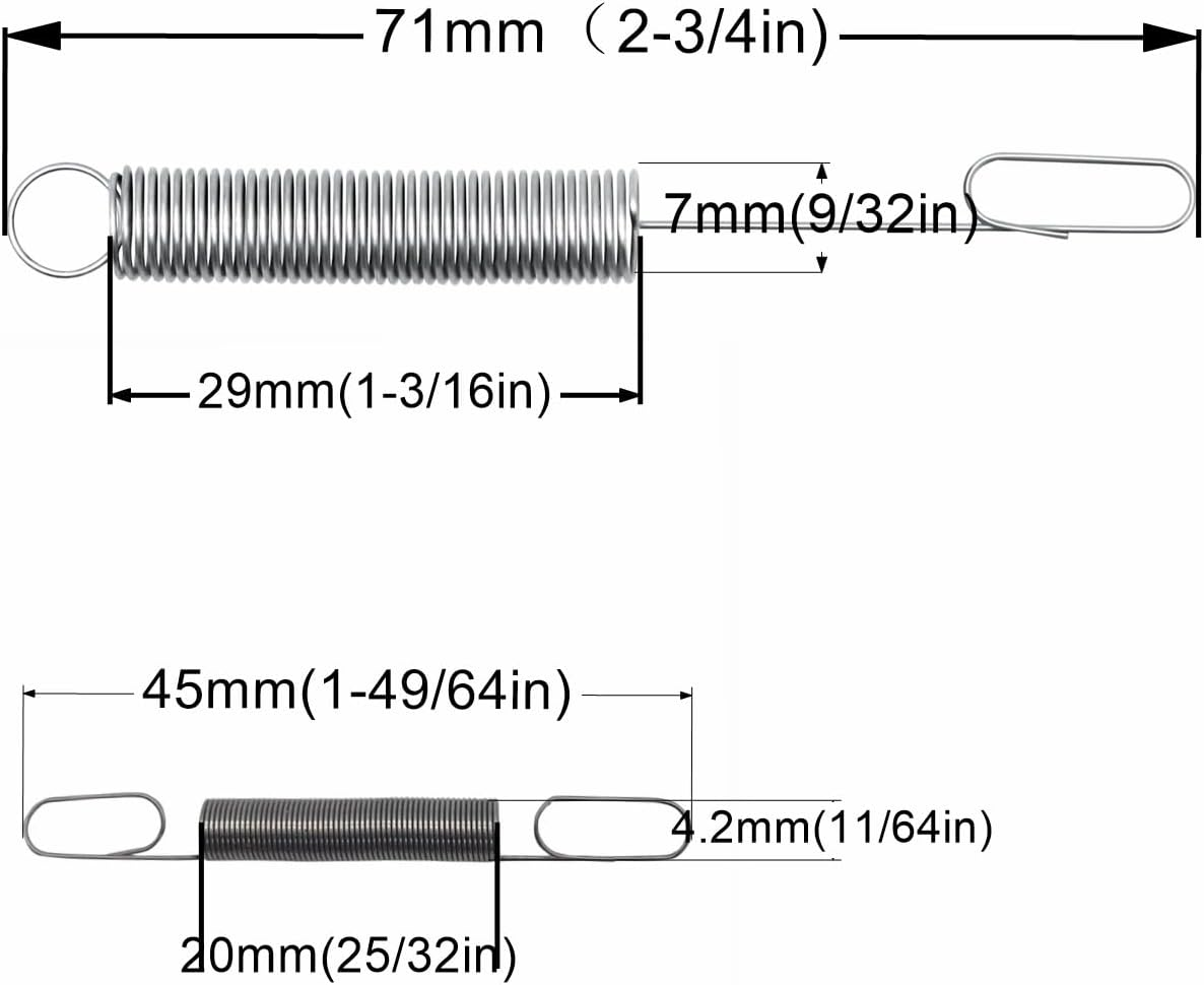Strongthium 691859 692211 Governor Idle Springs for Cub Cadet Craftsman Toro BS Lawn Mowers and Engines Throttle Return Carburetor Linkage Replacement
