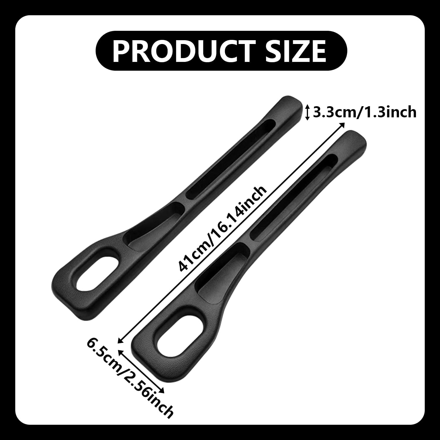 Topbine Car Seat Gap Filler Set，2 Pack Soft Foam Seat Gap Filler，Seat Crevice Blocker Stop Things from Dropping,Car Accessories Gap Filler for Fit Most Vehicles (Black) image number 1