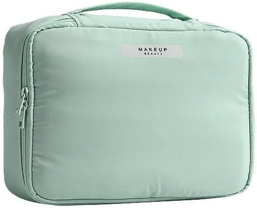 Travel Cosmetic Storage Makeup Bag Toiletry Wash Organizer Waterproof Portable, Durable PU Material