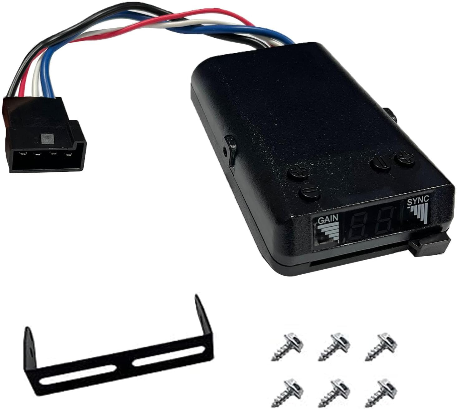 Gihdfer Towpower 8507111 Time-Delayed Electric Trailer Brake Controller,Brakeman IV Digital Brake Control, Control for 1 to 4 Axle Trailers