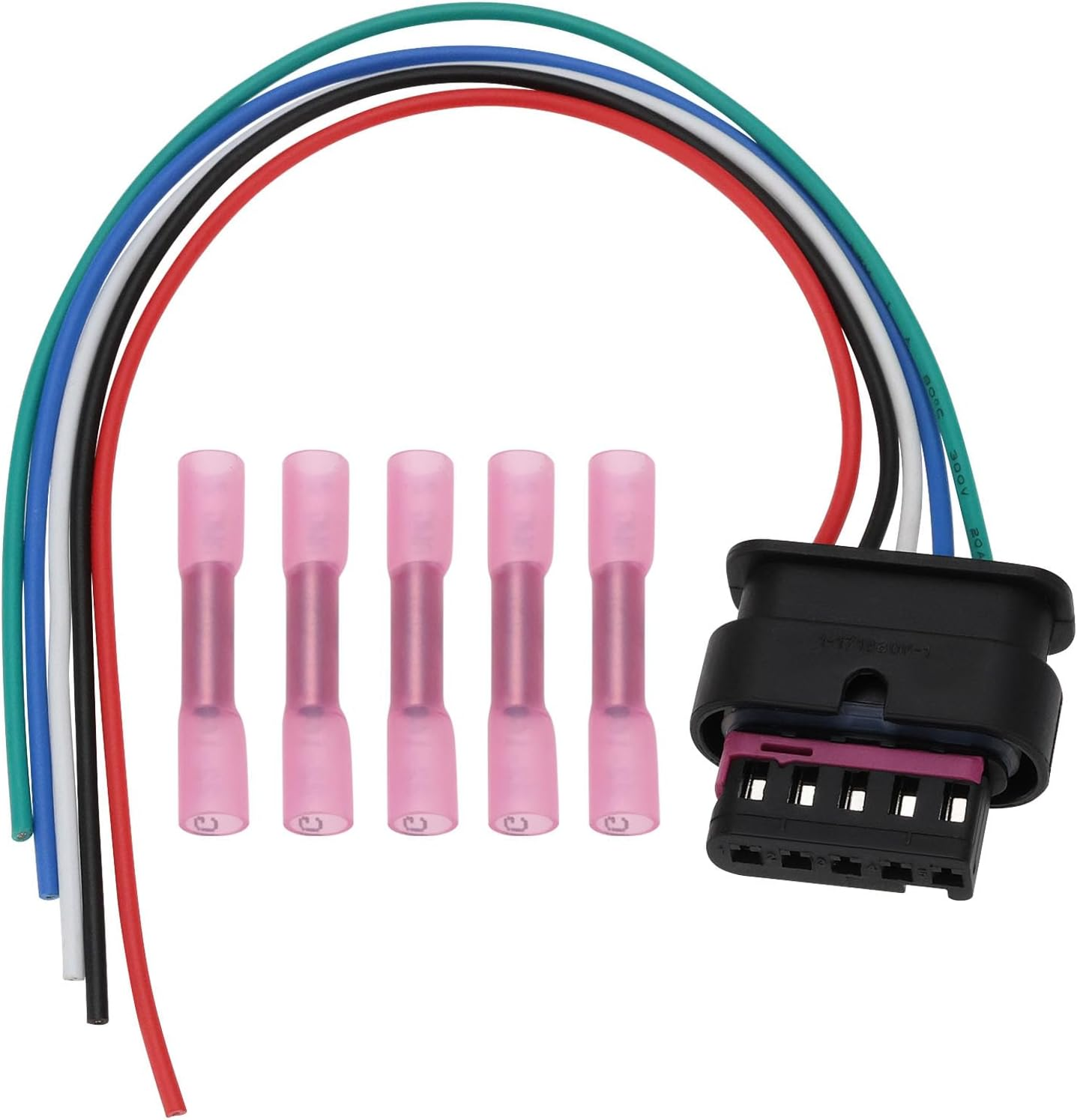 SING F LTD Car 5 Pin Mass Air Flow Meter Sensor Connector Replacement Part 4F0973705 Auto Electric MAF Sensor Harness Compatible with VW Compatible with Audi