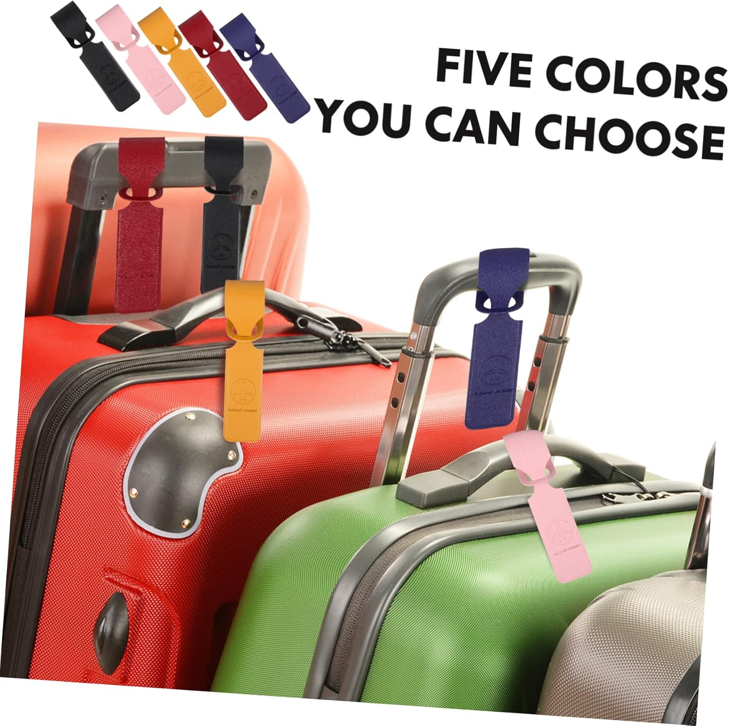 SHERCHPRY 30Pcs Lightweight Luggage Tags for Bag Business Travel Tags Luggage Identifier for Suitcase Hanging Labels and Travel Accessory image number 4