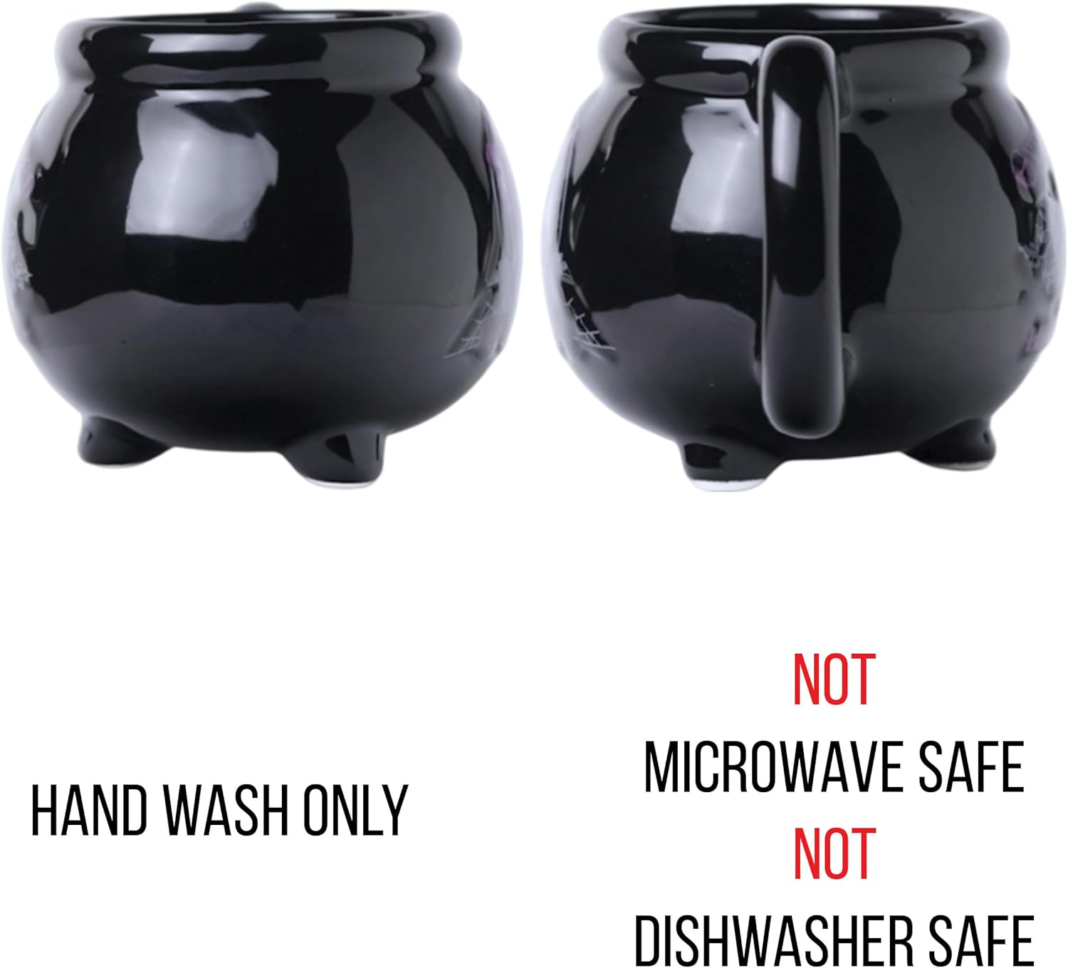 Disney Silver Buffalo DV6195 Villains the Evil Queen Black Kettle 3D Sculpted Ceramic Mug, 20-Oz image number 2