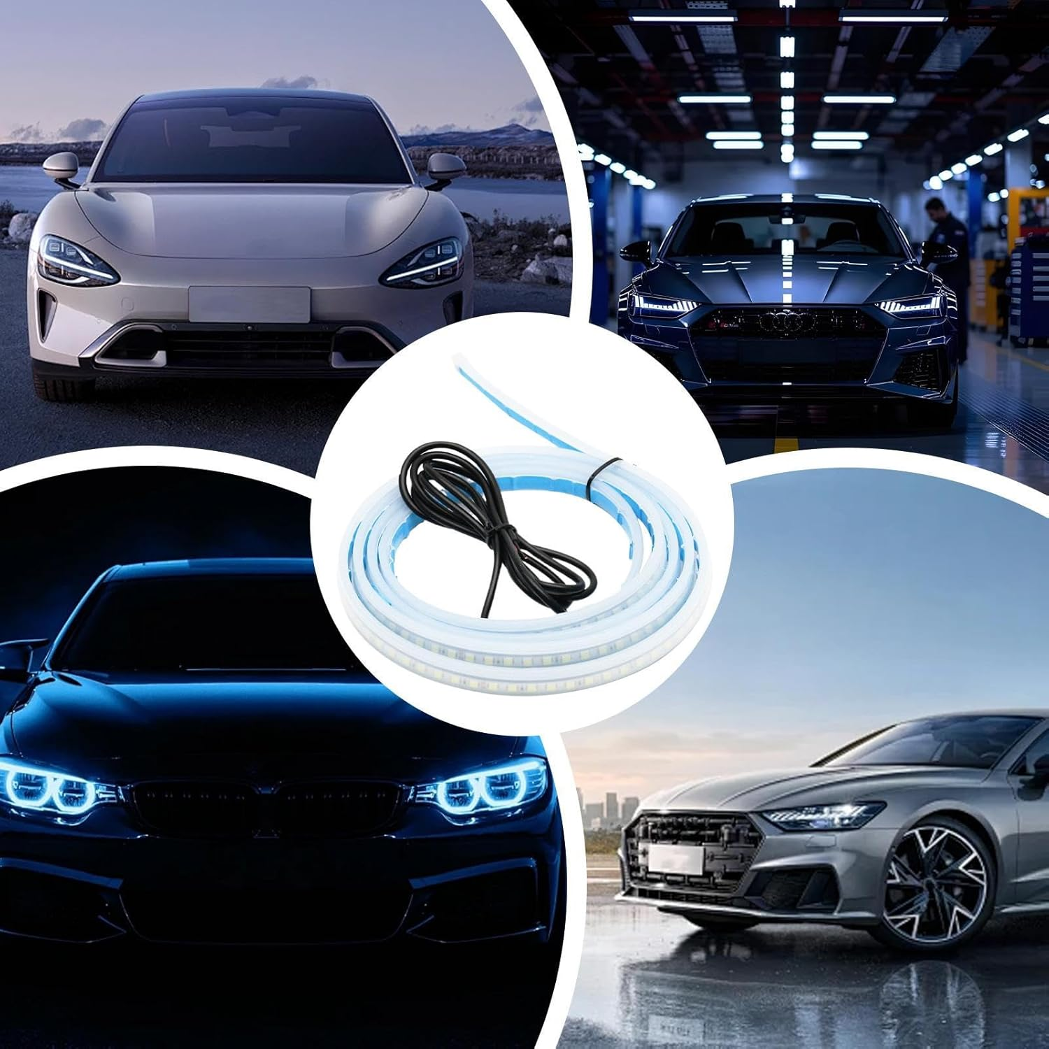 Hood Light Strip - Hood Lights for Truck - Bright Waterproof Exterior Vehicle Decoration Engine Cover for Underhood Door Grille Car Bar Truck Trunk Outdoor Daytime image number 3