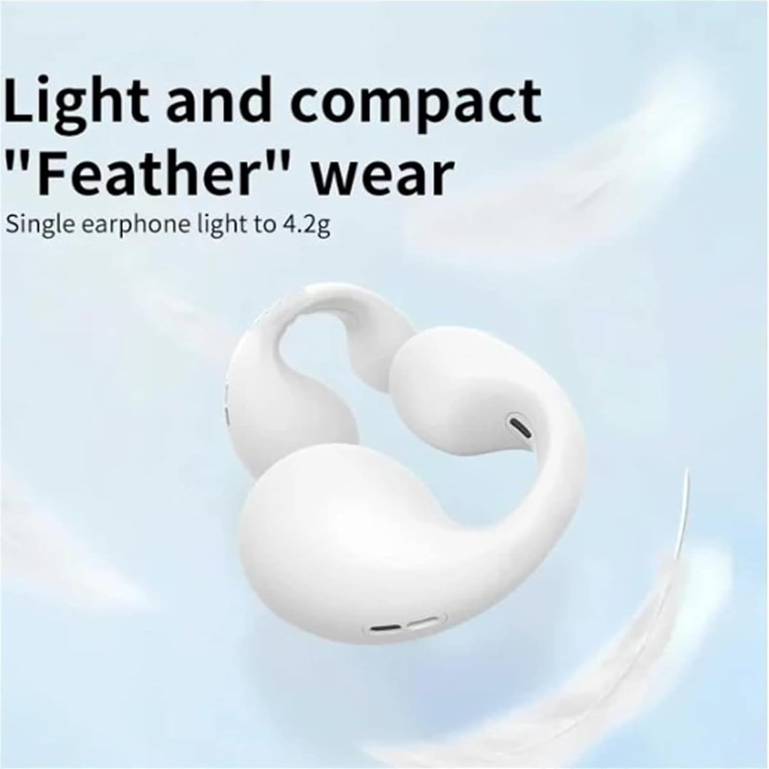 Sol Waterproof Earbuds, Shower Pods, Bone Conduction, Noise Canceling Sports Bluetooth 5.3 Ear Clip Earphones image number 3