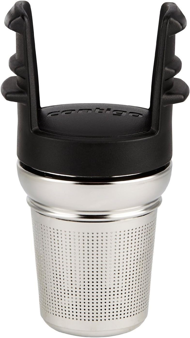 Contigo 507500 Tea Infuser Stainless Steel - Removable Infuser Designed to Fit AUTOSEAL West Loop Travel Mugs, Stainless Steel Basket, Secure Mug Clip, and Drip Cup - Silver/Black image number 2