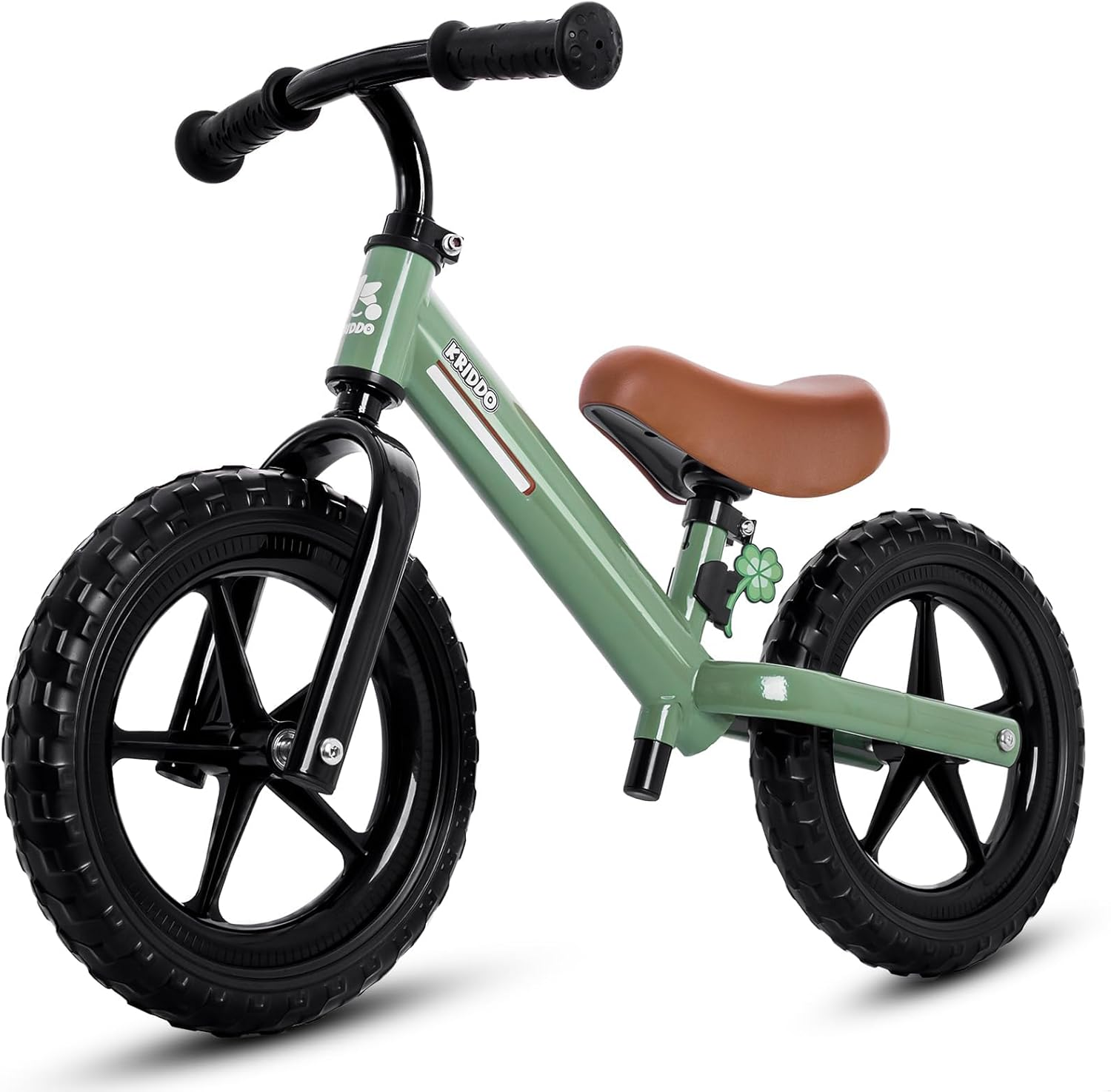 KRIDDO Toddler Balance Bike 2 Year Old, Kids Balance Bike for 2-5 Years Old, Dual Bearing for Smoother Riding, Adorable Plate, Adjustable Seat and Handlebar, Toddler Bike Gifts Age 2-3