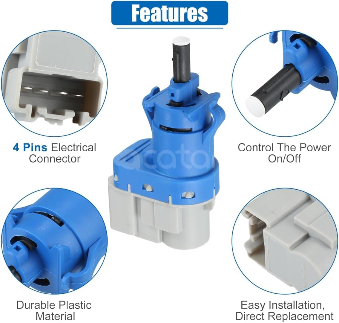 Brake Light Switch for Ford Territory SY SX SZ Falcon FG FGX BA BF Brake Pedal Button Replacement 7E5Z13480A 6E5Z13480A image number 1
