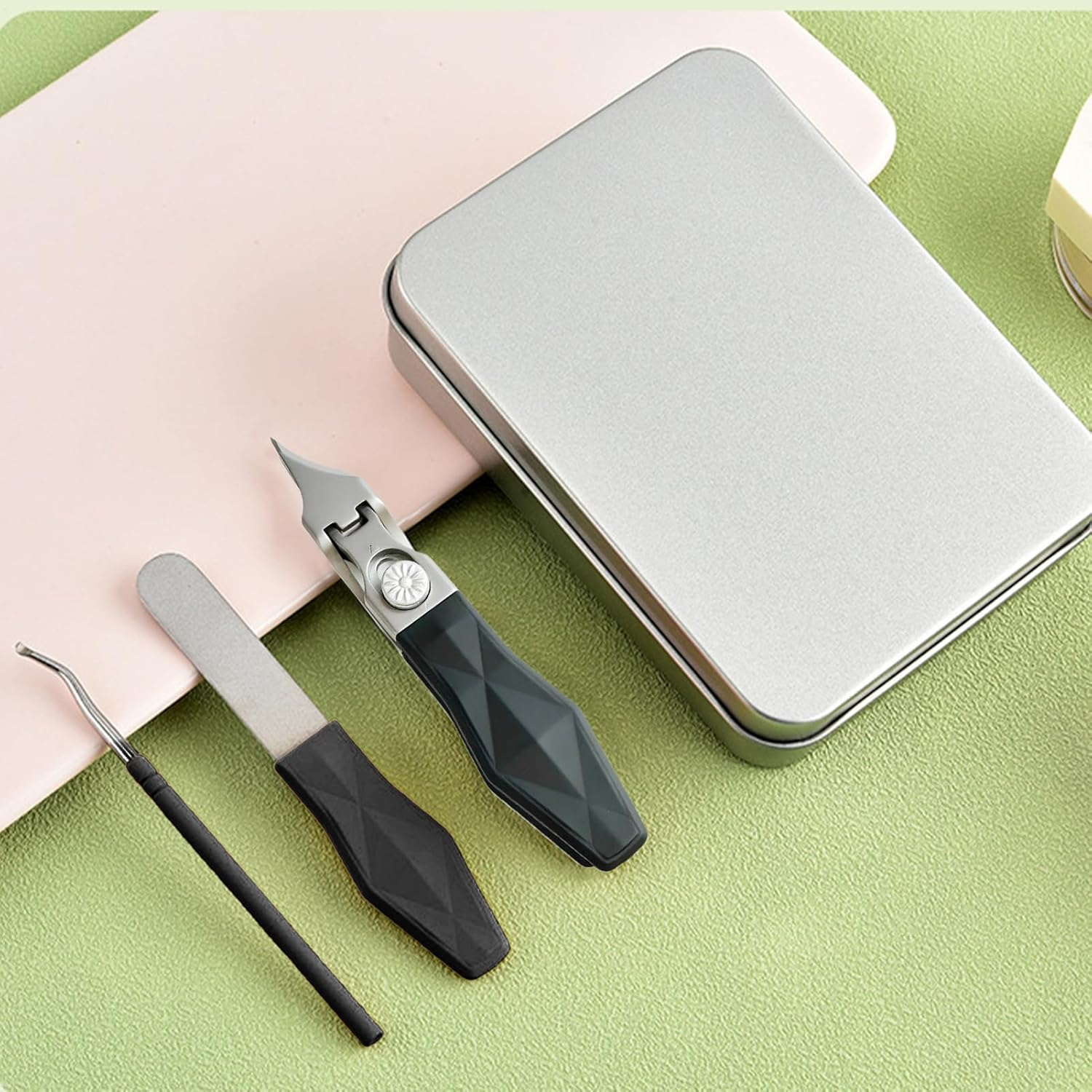 Nail Clippers - Professional Toenail Clippers - Trimmer Eagle Beak Beveled 1 Set for Thick Ingrown Cuticle Care Personal Care Beauty Manicure Women Men Children image number 6