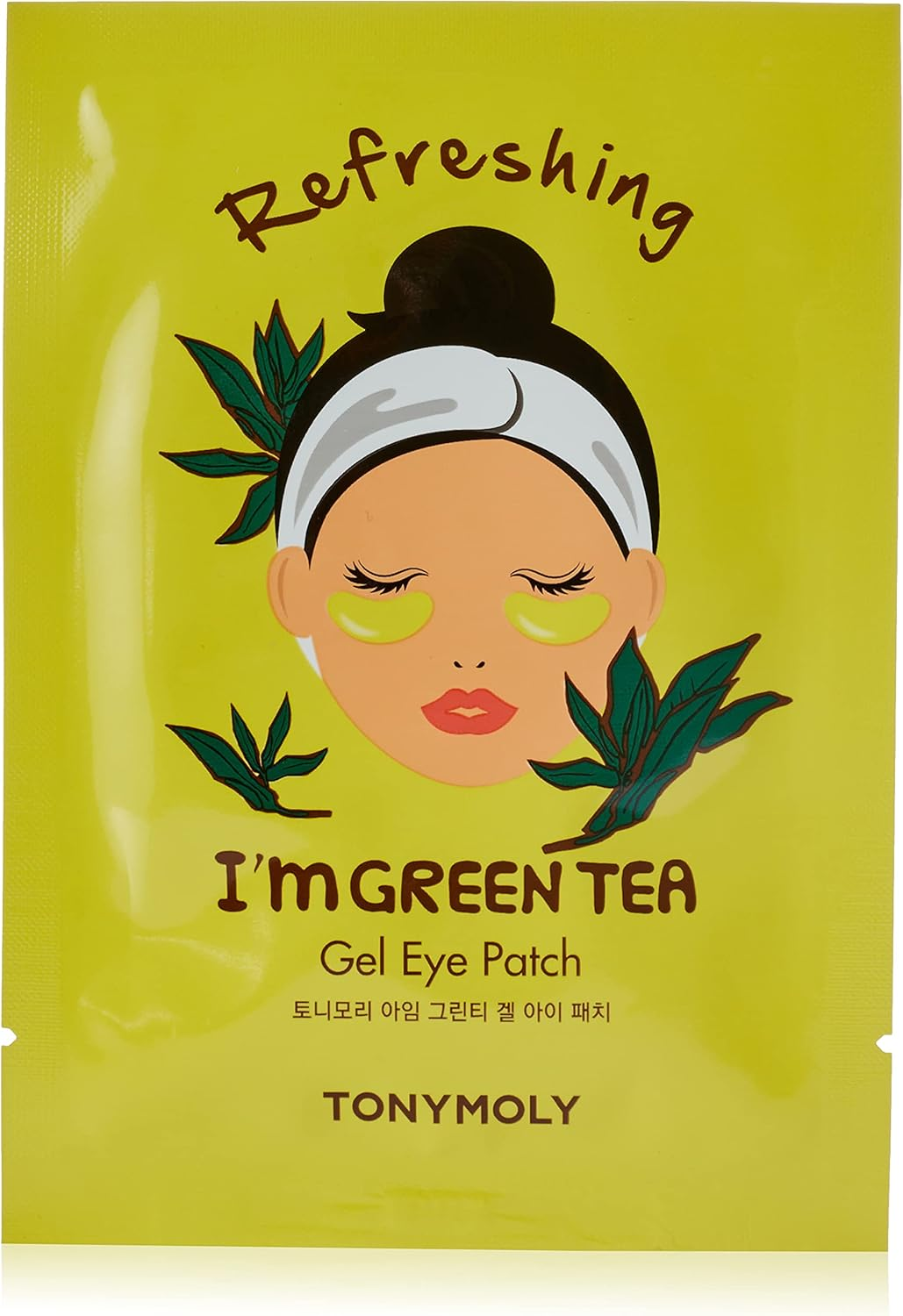 Tonymoly I'M Green Tea Gel Eye Patch, 10 G, Pack of 6 image number 1