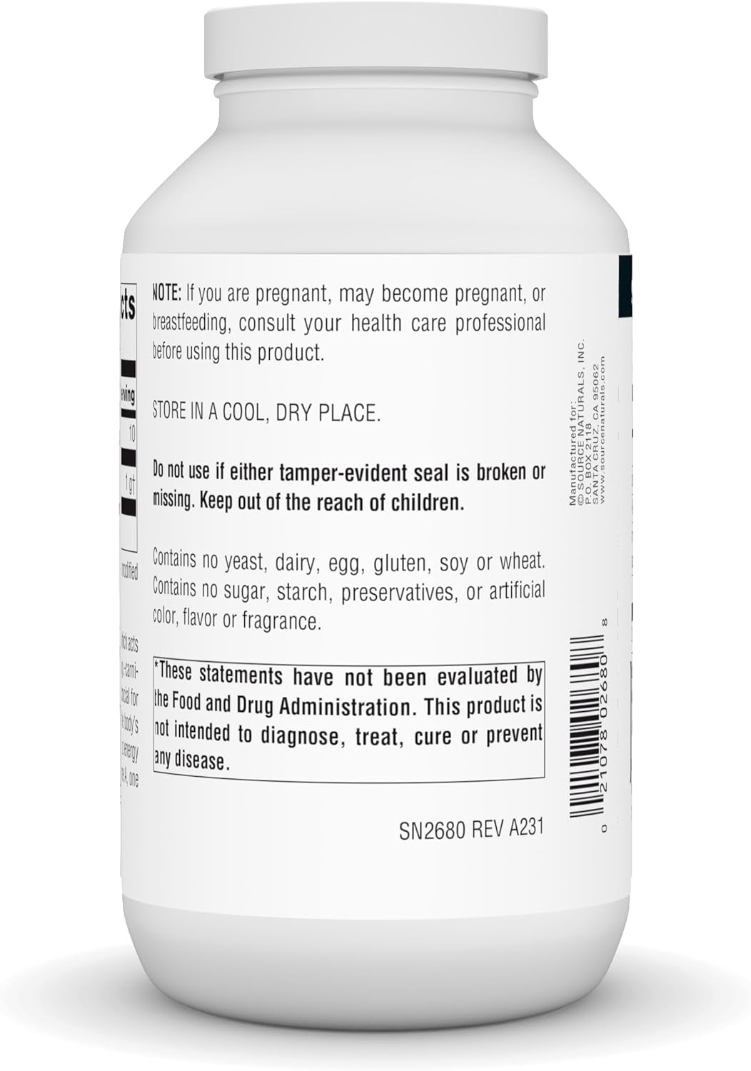 Source Naturals L-Lysine 1000 Mg Free Form -Amino Acid Supplement Supports Energy Formation & Collagen - 200 Tablets image number 3