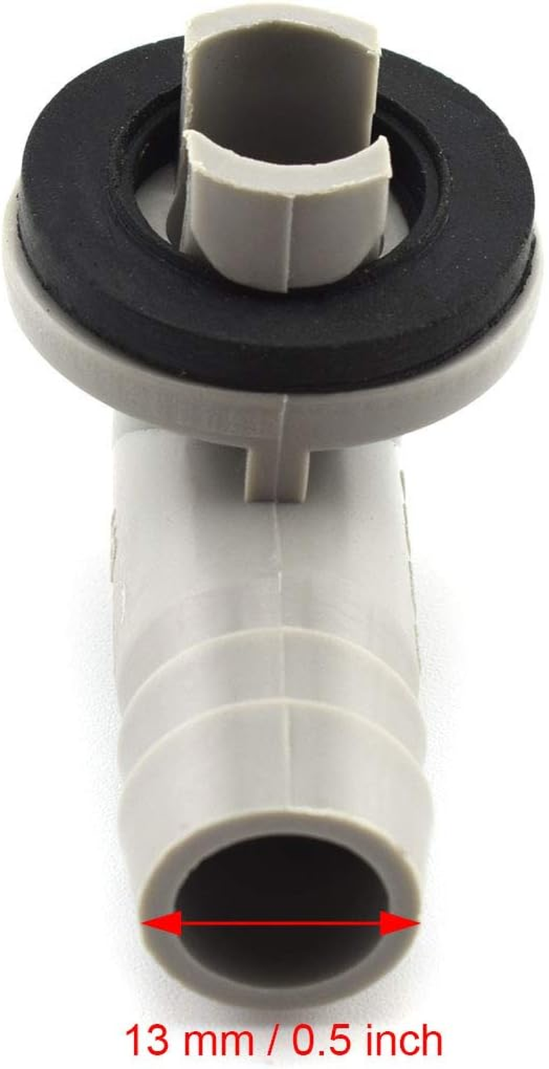 SDTC Tech Air Conditioner AC Drain Hose Elbow Connector Fitting Condensate Draining Adapter Part with Rubber Ring, 3/5 Inch(15Mm) image number 4
