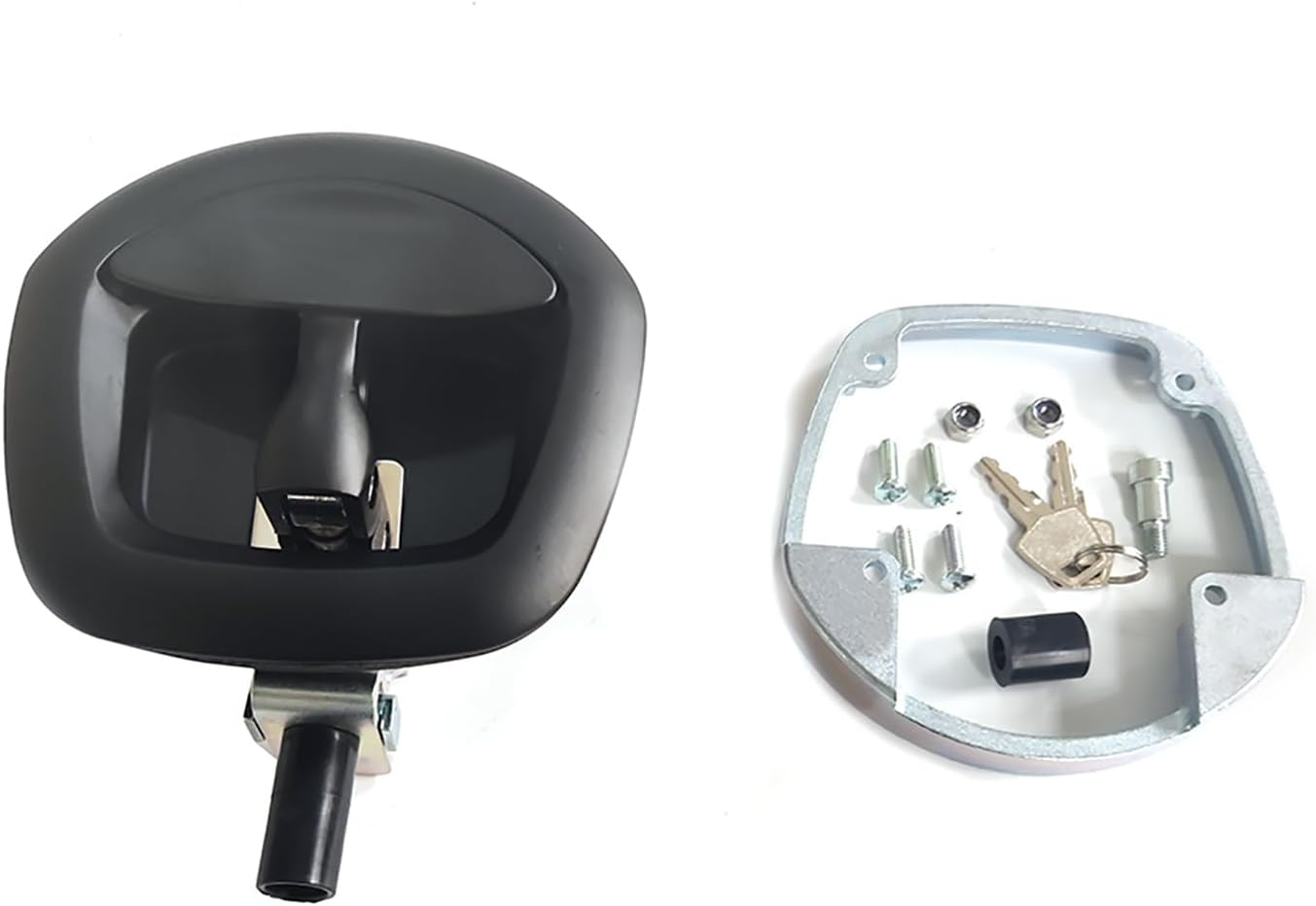 MAX COOL 1X Truck Toolbox Lock Black Recessed Folding T Lock Handle Trailer Toolbox Drop T Whale Tail Replacement Locks for Truck Camper Trailer image number 5