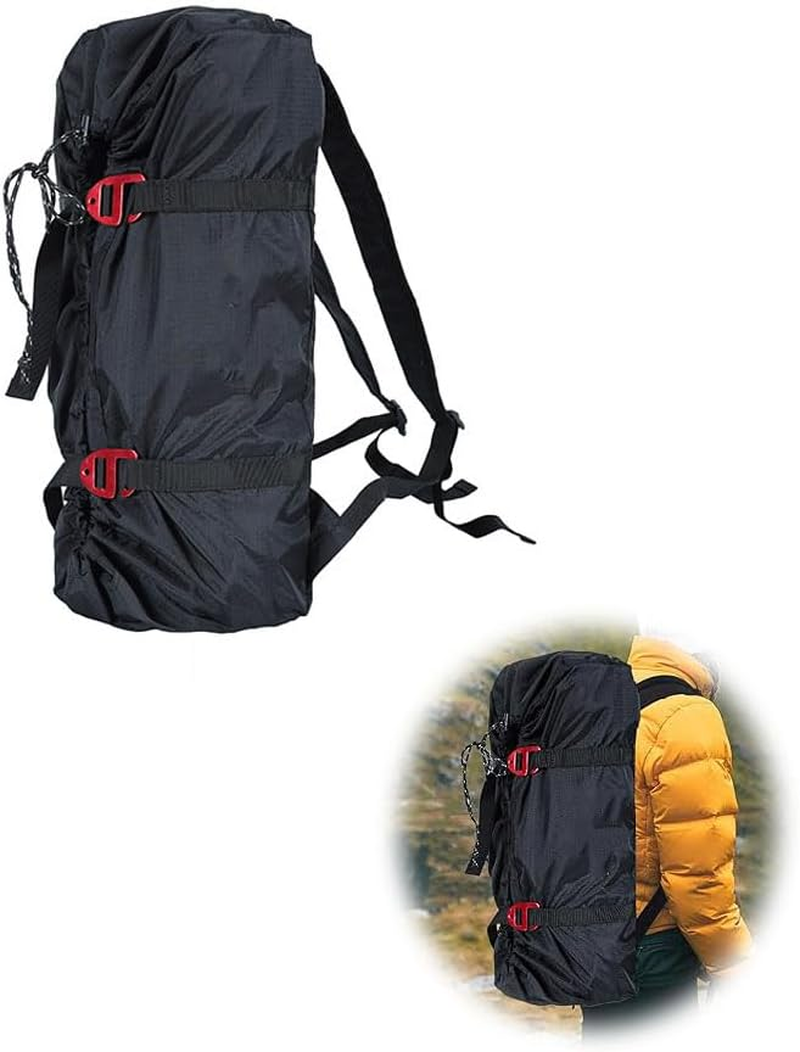 Rock Climbing Rope Bag Portable Foldable Climbing Bag Waterproof Rock Climbing Package and Adjustable Shoulder Straps Large Capacity Backpack Ultralight Outdoor Hike Gear Equipment image number 5