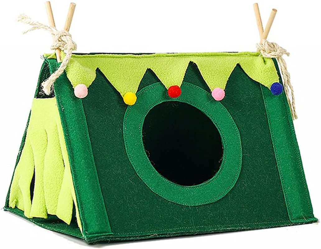 ASOCEA Guinea Pig Forest Hiding Fleece Corner Hammock Small Animals Hiding Pet Cage Habitat House Tent Nest Toy for Ferrets Chinchillas Hedgehog Hamster Glider Rats image number 6