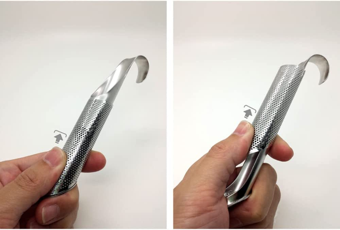 Tongke Stainless Steel Tea Strainer Tea Infuses, Long-Handle Tea Filter Stick, Pipe Tea Strainer for Loose Tea, Rose, Spices image number 1