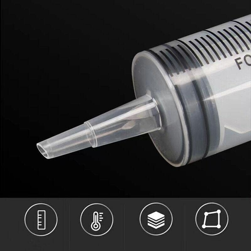 AIMALL 100-200ML Reusable Big Large Plastic Hydroponics Nutrient Measuring Syringe, Ideal for Hydroponics, Pet Feeding, Plant Cultivation image number 4