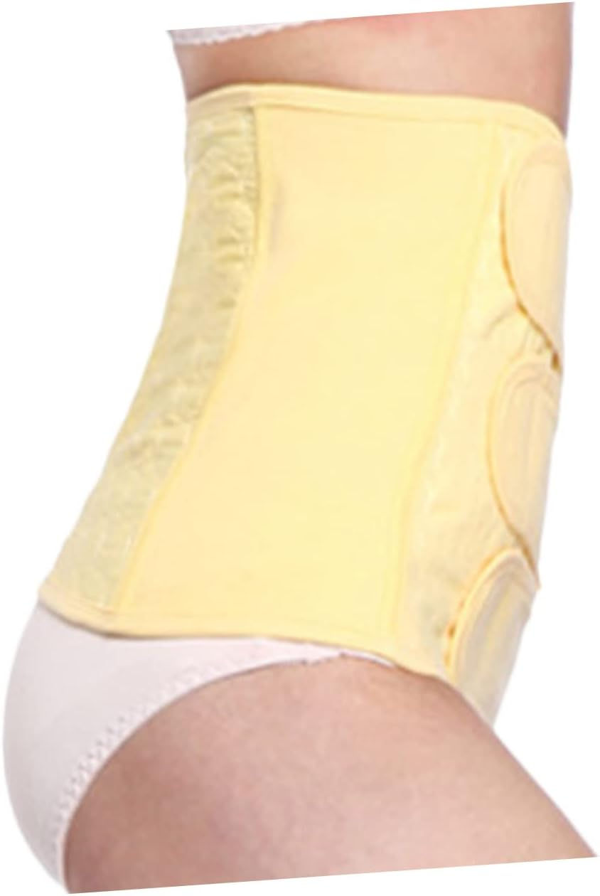 GALPADA Special Girdle for Cesarean XL Cotton Belly Band for Postpartum Support Maternity Waist Belt Yellow Breathable Durable for Moms image number 2