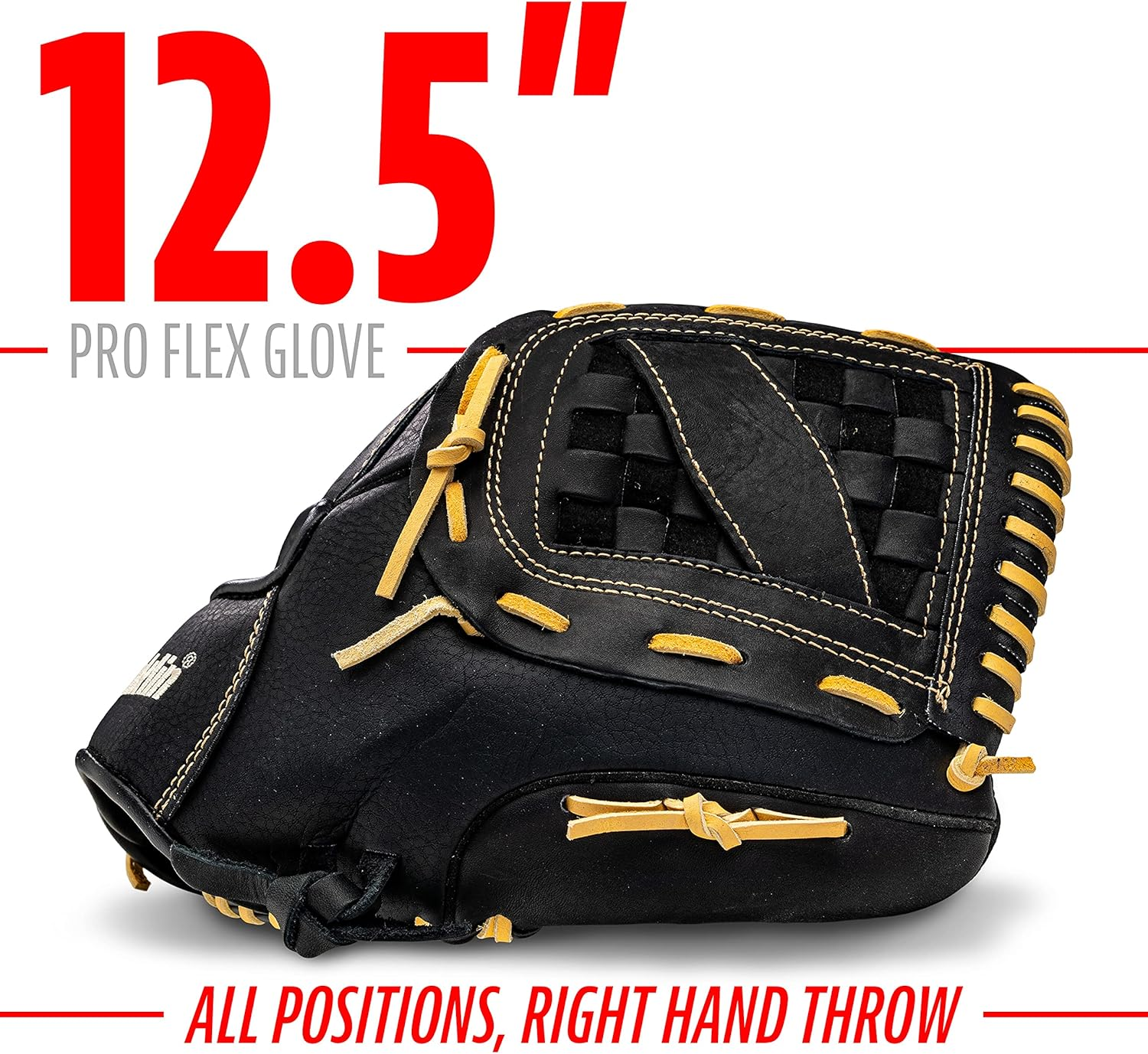 Franklin Sports Baseball Glove - Proflex Adult Baseball + Softball Glove - Baseball + Fastpitch Softball Outfield Mitt - Left Handed Throw + Right Handed Throw image number 1