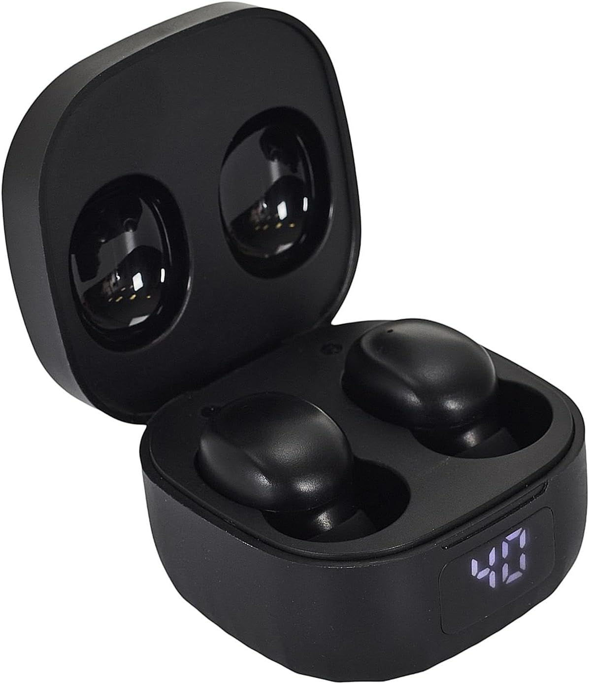 BE MIX, HT0171 Vibes Mini Wireless Headset, 30 Hours Battery Life, Bluetooth 50, Exceptional Sound Quality, Ergonomic Design, Touch Control, Black, One Size image number 4