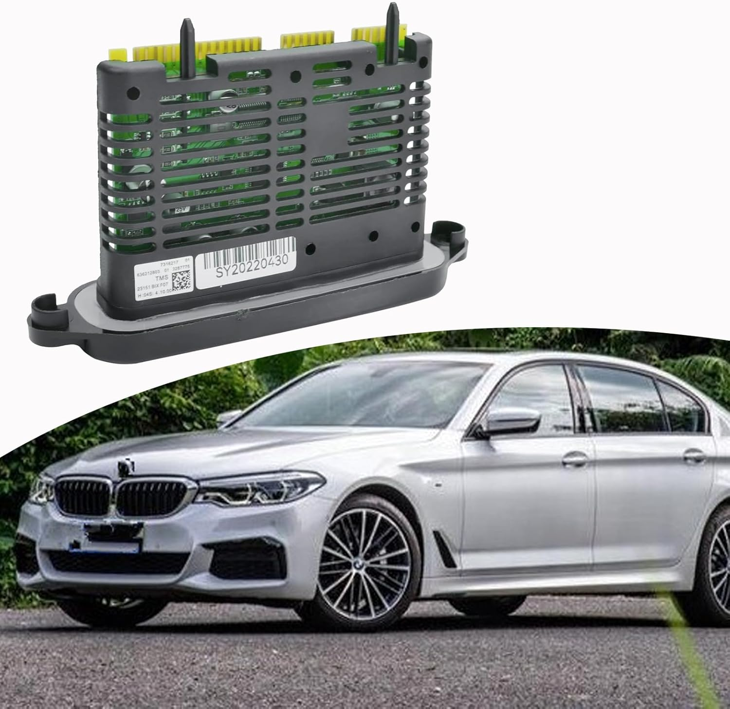 Halogen Headlight TMS Module Replacement for 63117304906 63117316217 Fit for BMW 5 Series F10 F11 F07 image number 3