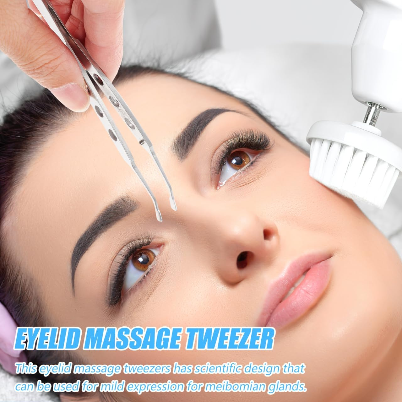 Gatuida Meibomian Gland Expressor Tweezers Stainless Steel Eyelid Massage Forceps Precision Eyelid Compressor Tool with Non-Slip Handle for Mgd Treatment And image number 5