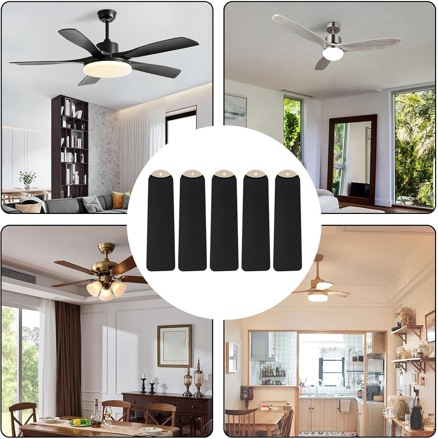 Ceiling Fan Parts Covers,Electric Home Fan Protection | Replacement Dustproof Waterproof Protector for Porch Barn Living Room Household Indoor Home Garage Storage Bedroom