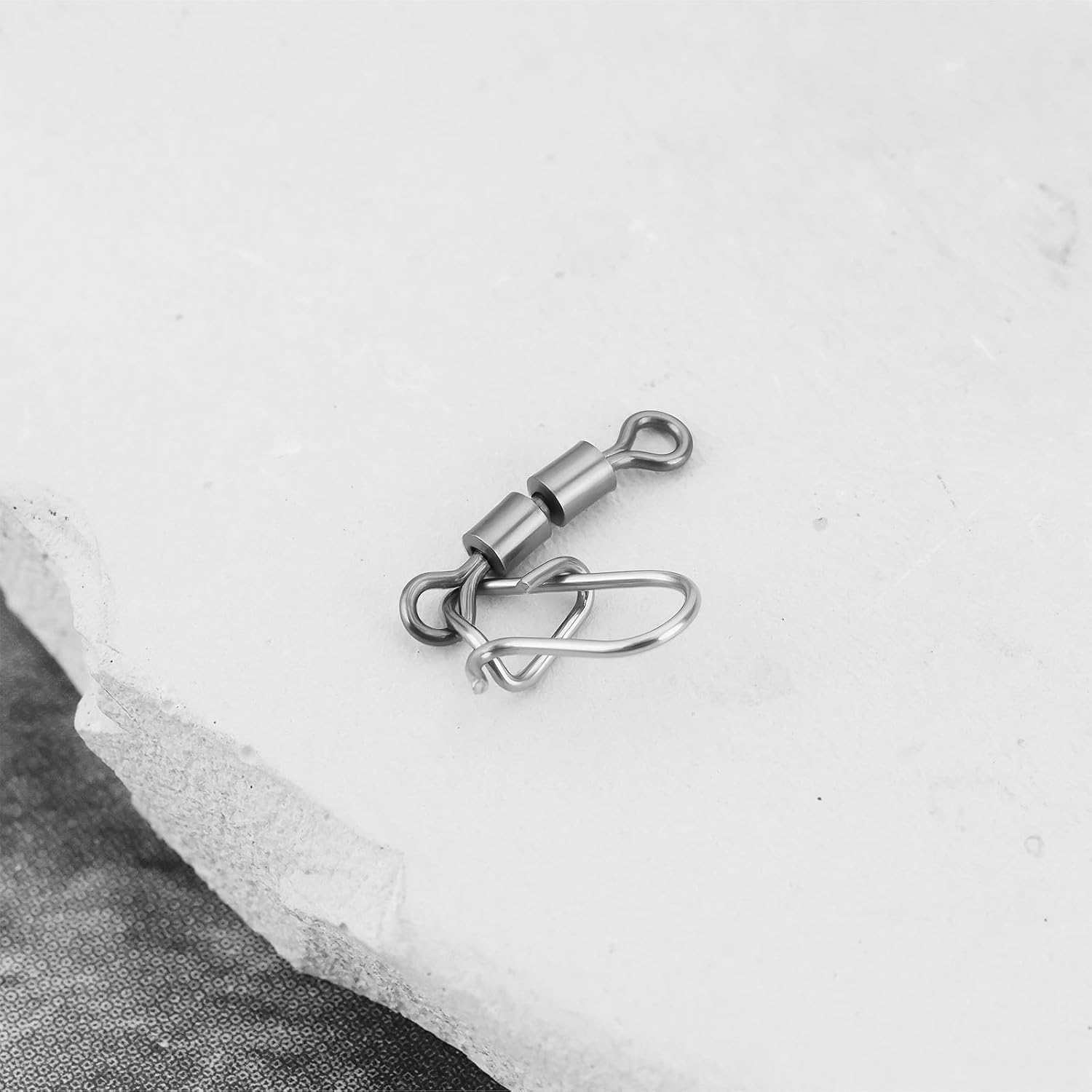 LT Easiyl 20Pcs Fishing Snap Swivels Lure Pin Connector for Platform Fishing Sea Fishing Freshwater Lure image number 1