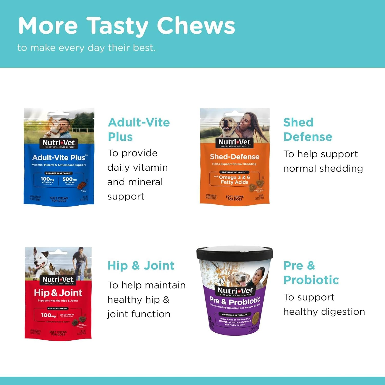 Nutri-Vet Pet-Ease Soft Chews for Dogs - Vet Formulated with Chamomile and Tryptophan to Soothe and Calm Dogs - 6.0 Oz image number 4